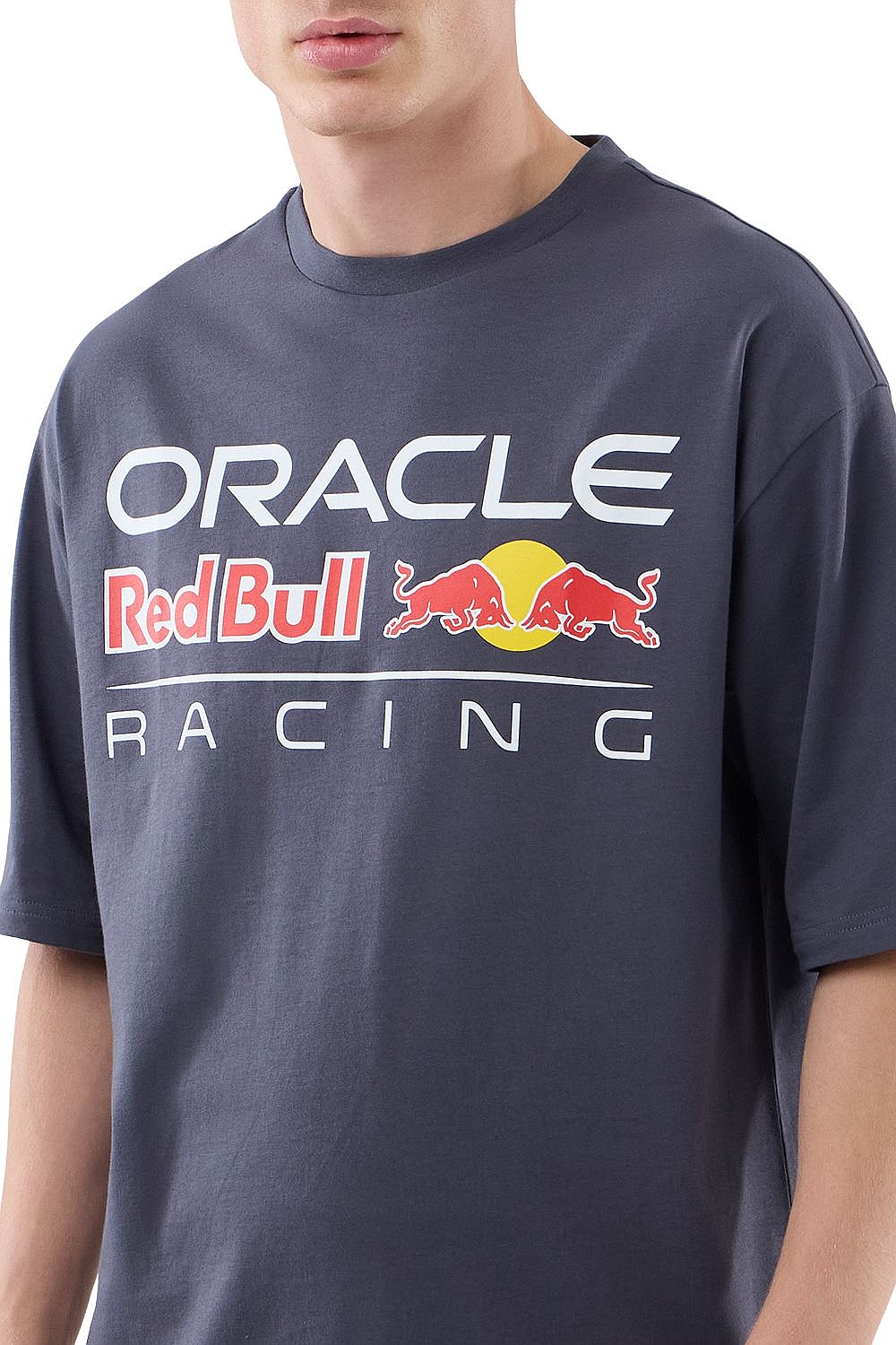 tričko New Era Logo Graphic Oversized F1 Red Bull Racing - Dark Concrete