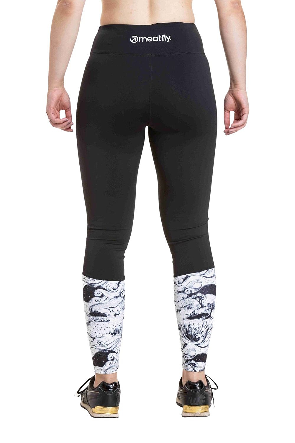 legginsy Meatfly Arabel - Meadow White - women´s