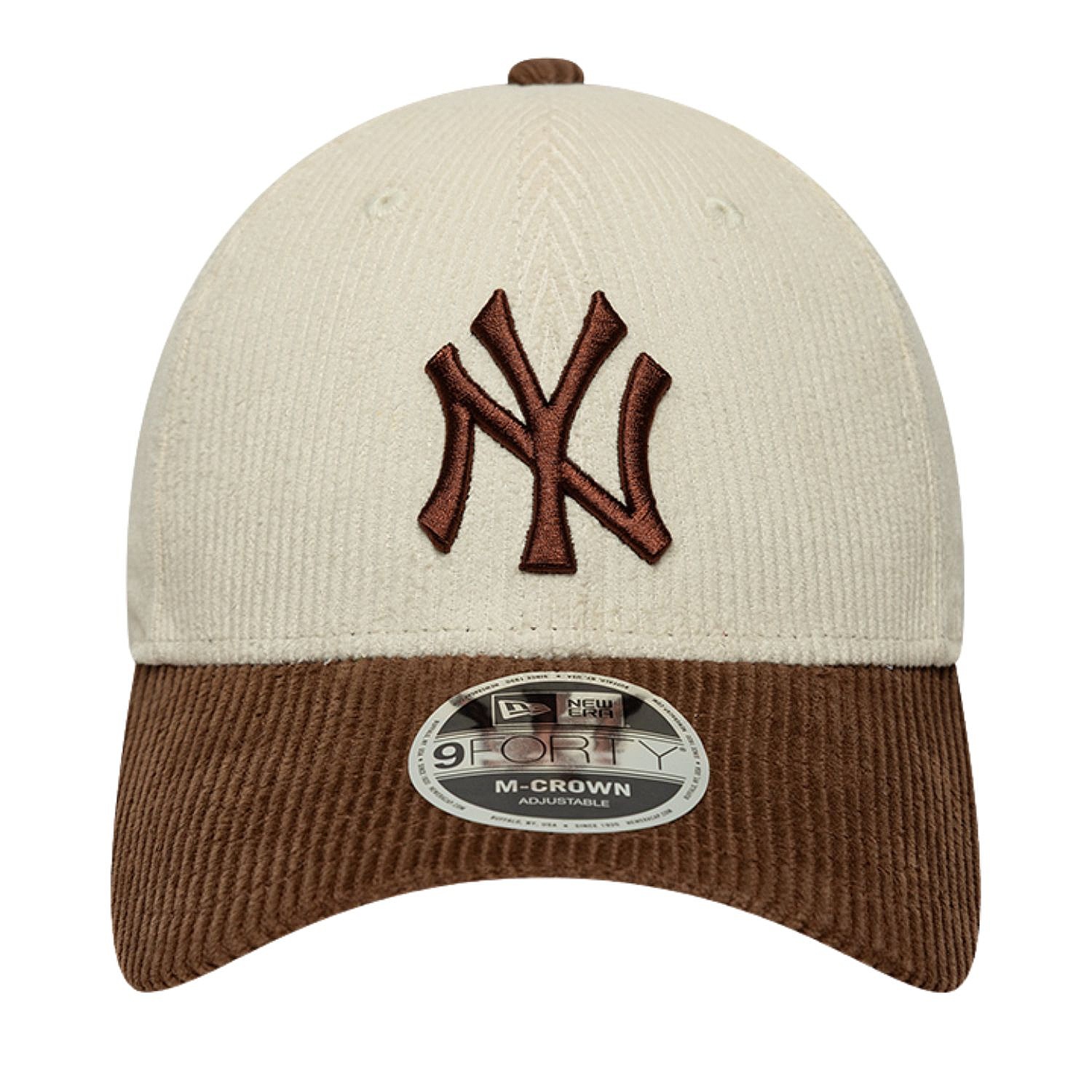 šiltovka New Era 9FO M-Crown Cord MLB New York Yankees - Light Cream/Deep Auburn - men´s