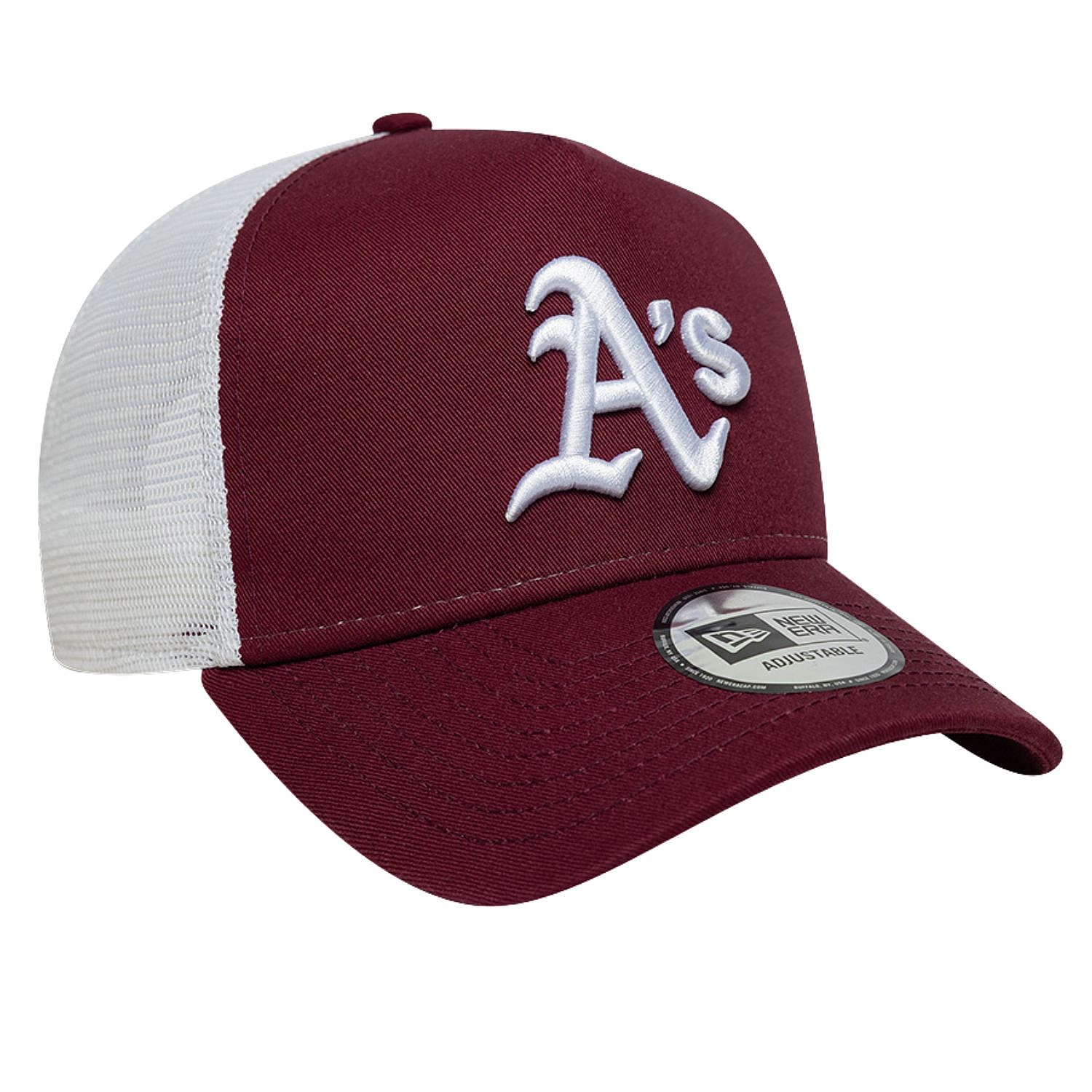 šiltovka New Era 9FO AF League Ess.Trucker MLB Oakland Athletics - Frosted Burgundy - men´s