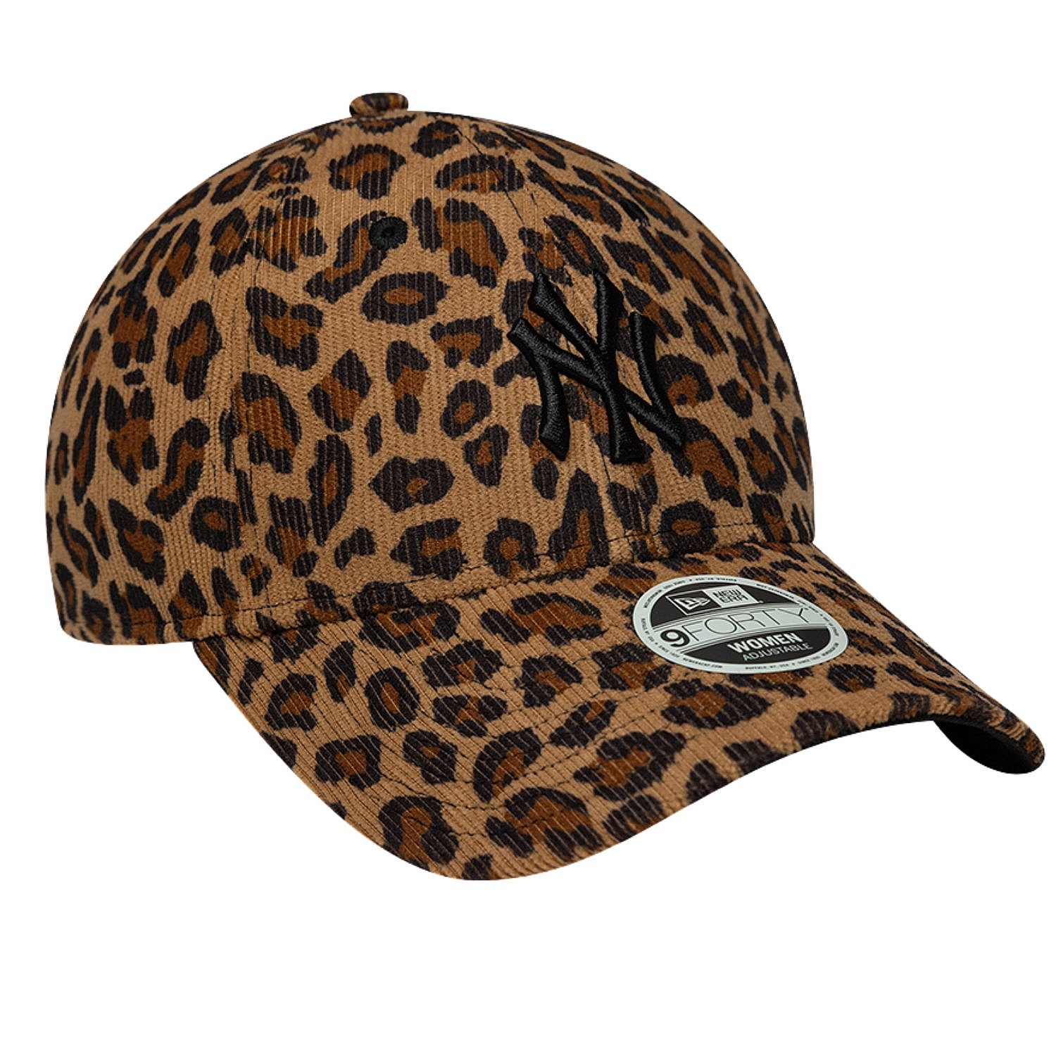 šiltovka New Era 9FO Leopard Cord MLB New York Yankees - Stone/Black - women´s