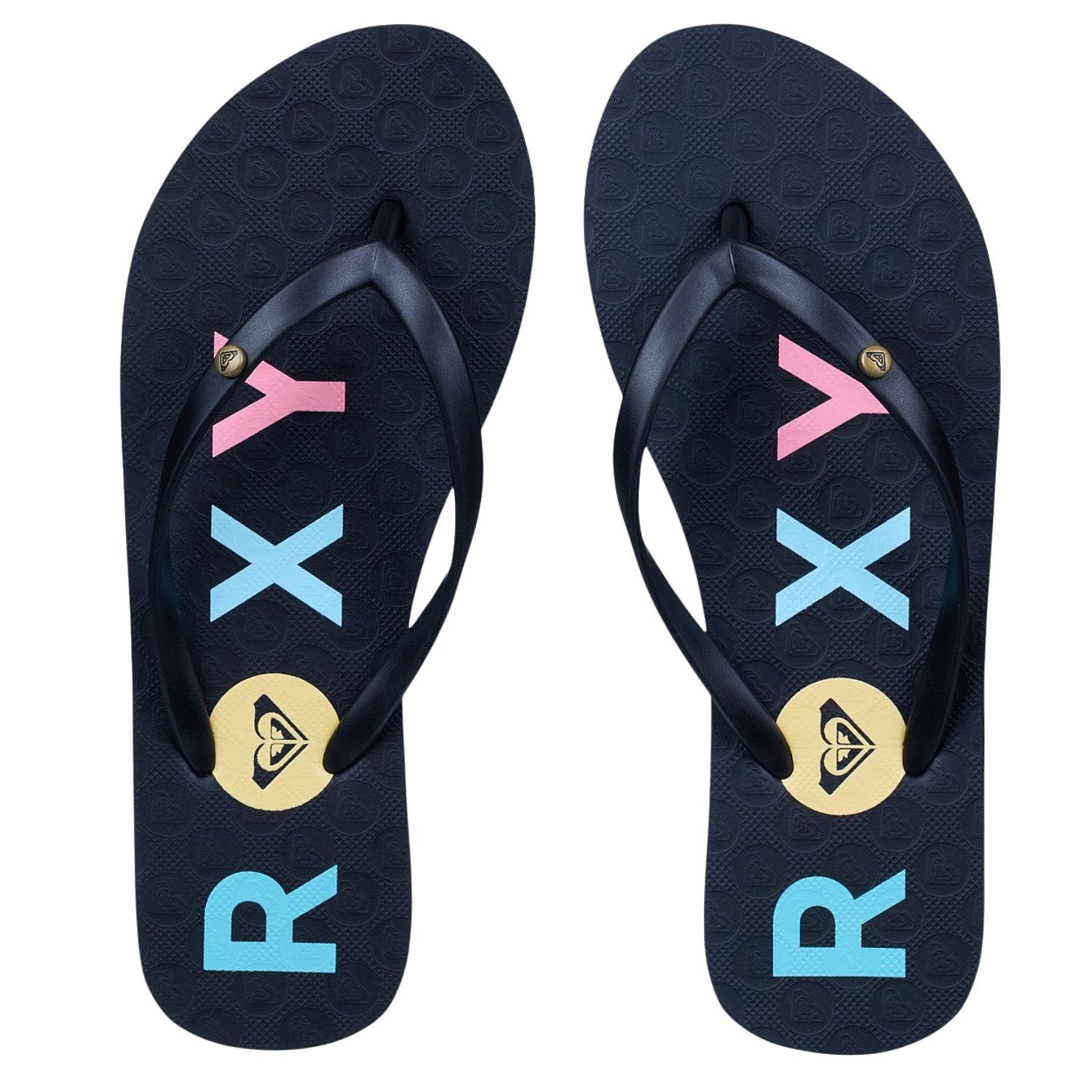 șlapi Roxy Sandy III - KRB/Black/Rainbow - women´s