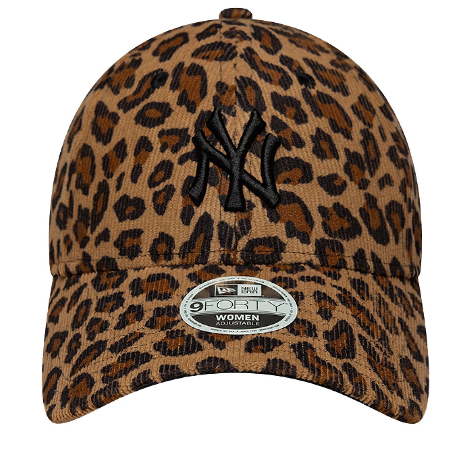 šiltovka New Era 9FO Leopard Cord MLB New York Yankees - Stone/Black - women´s