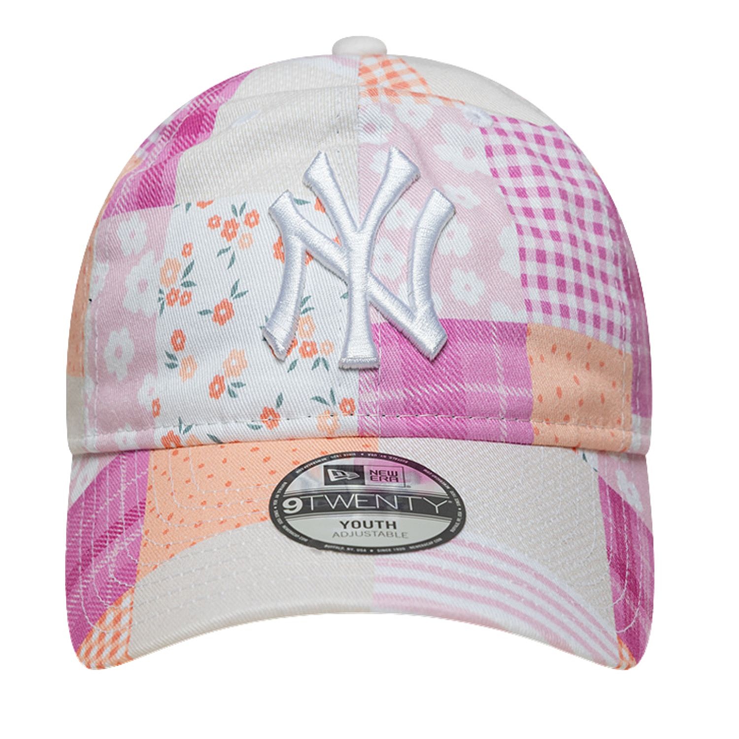 kšiltovka New Era 9T Patchwork MLB New York Yankees Youth - Primrose Pink/Electric Fuchsia