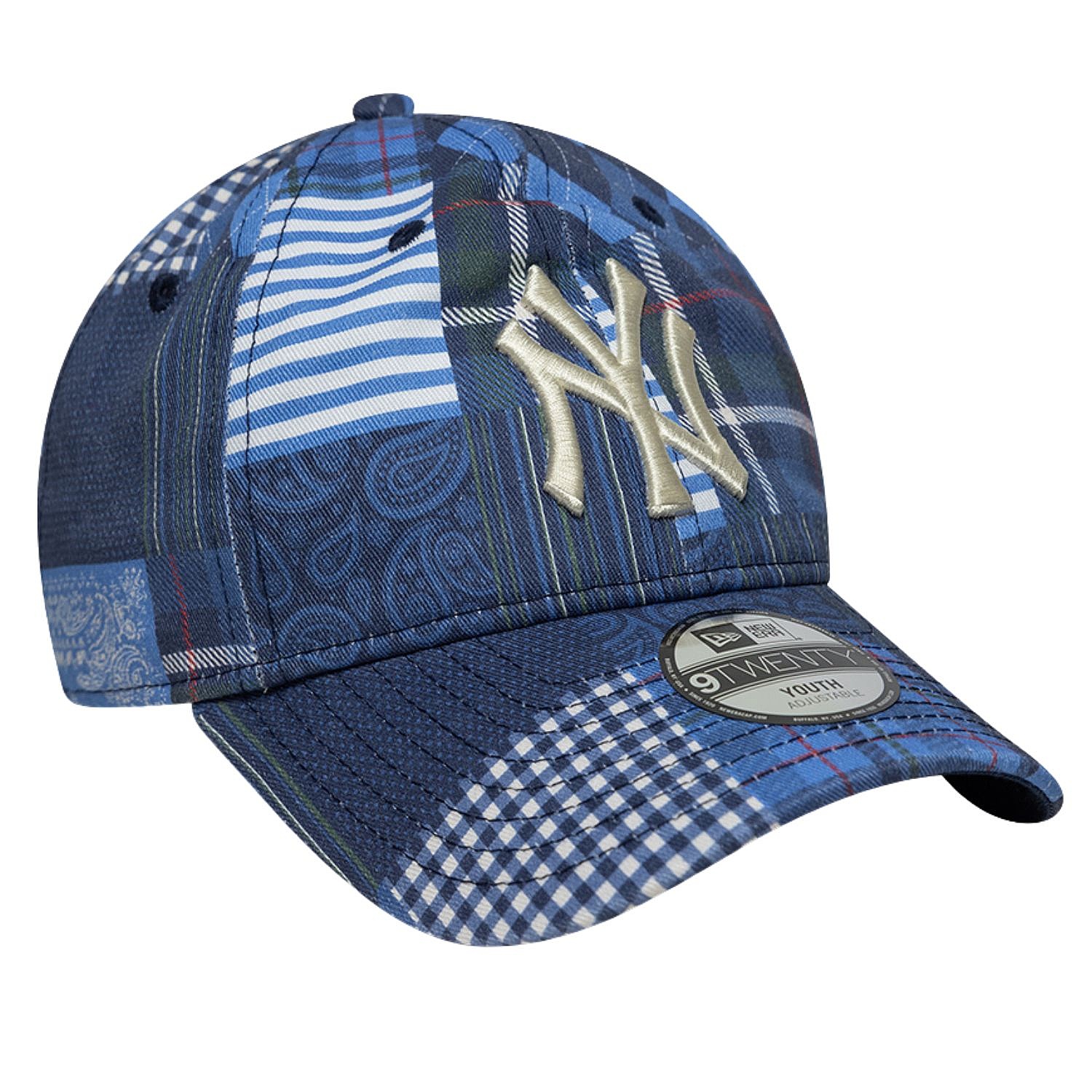 kšiltovka New Era 9T Patchwork MLB New York Yankees Youth - Navy/Blue Bead