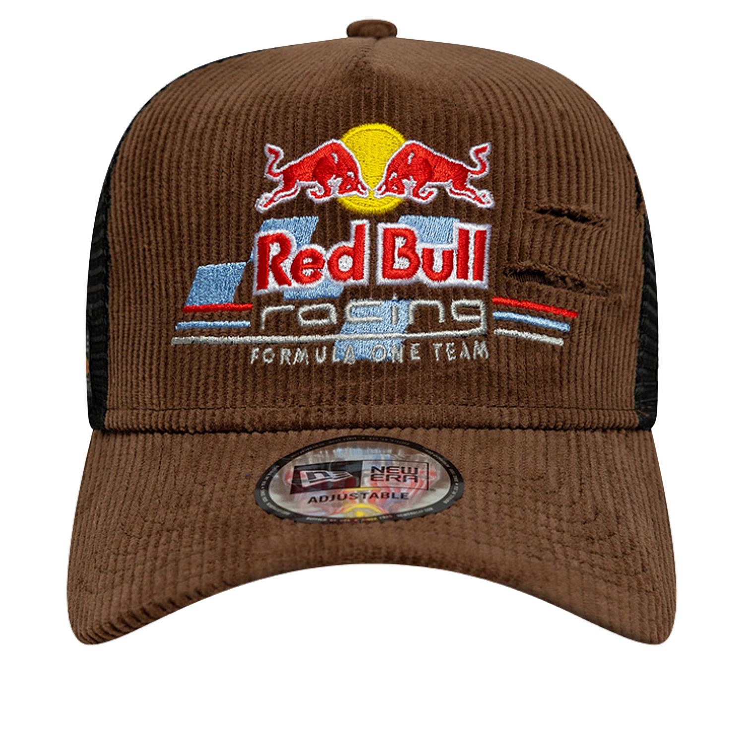 casquette New Era 9FO AF Distressed Cord Trucker F1 Red Bull Racing - Chocolate Sauce - men´s