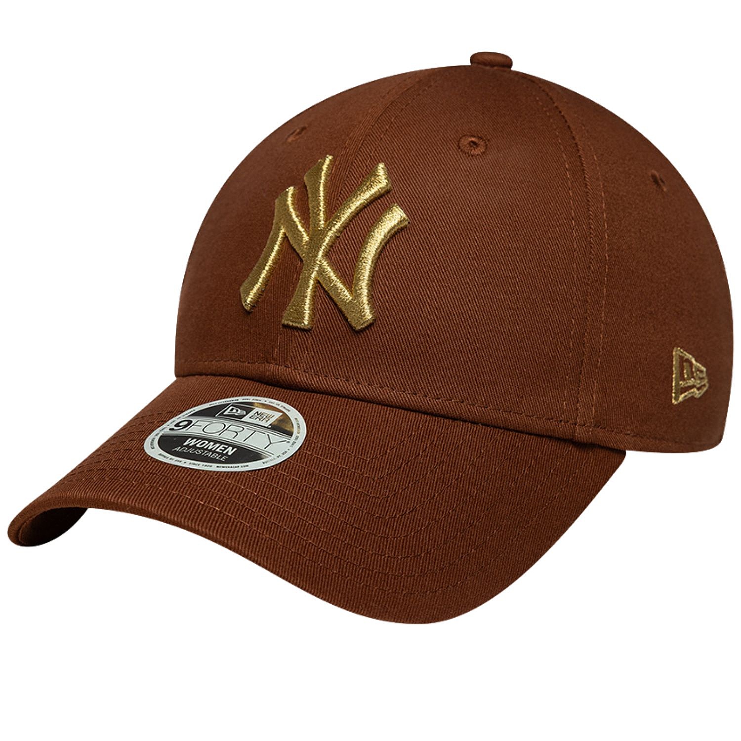 šiltovka New Era 9FO Metallic Logo MLB New York Yankees - Deep Auburn/Metallic Gold - women´s
