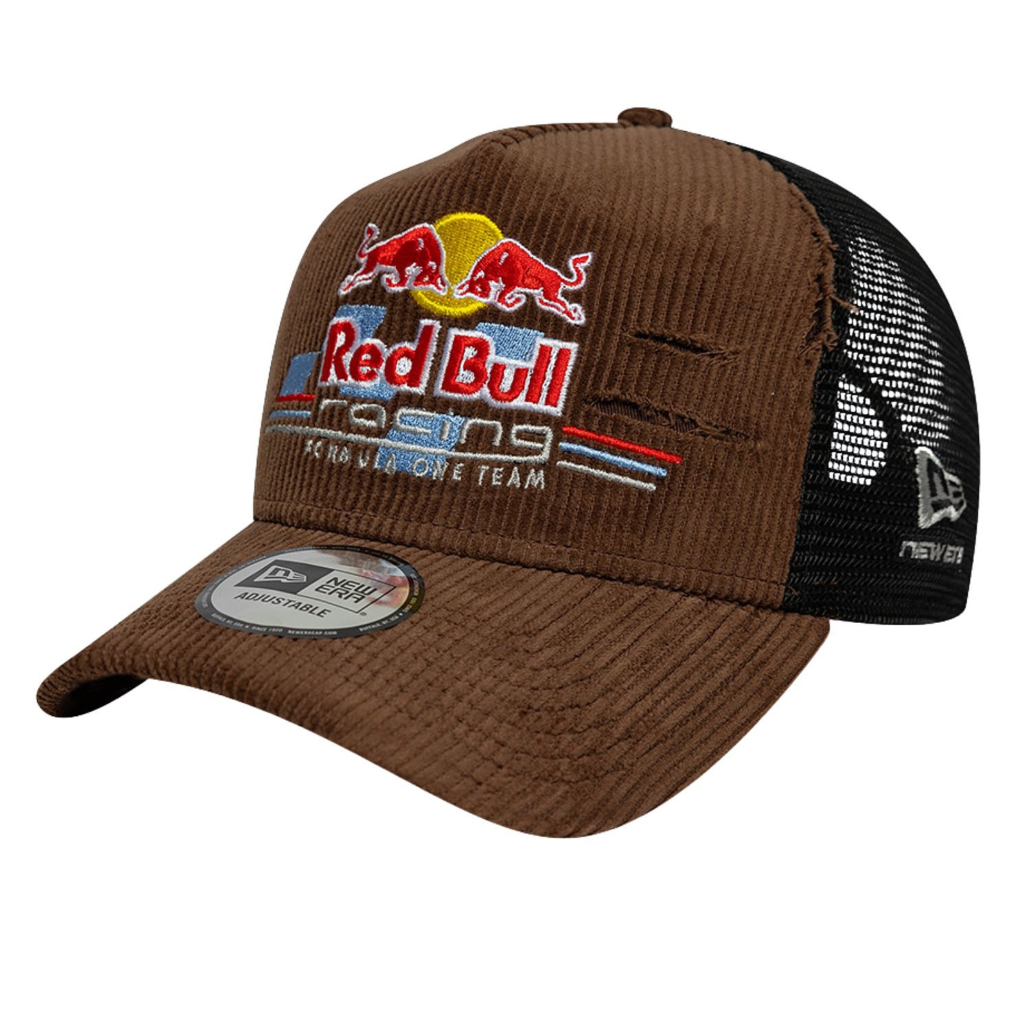 casquette New Era 9FO AF Distressed Cord Trucker F1 Red Bull Racing - Chocolate Sauce - men´s