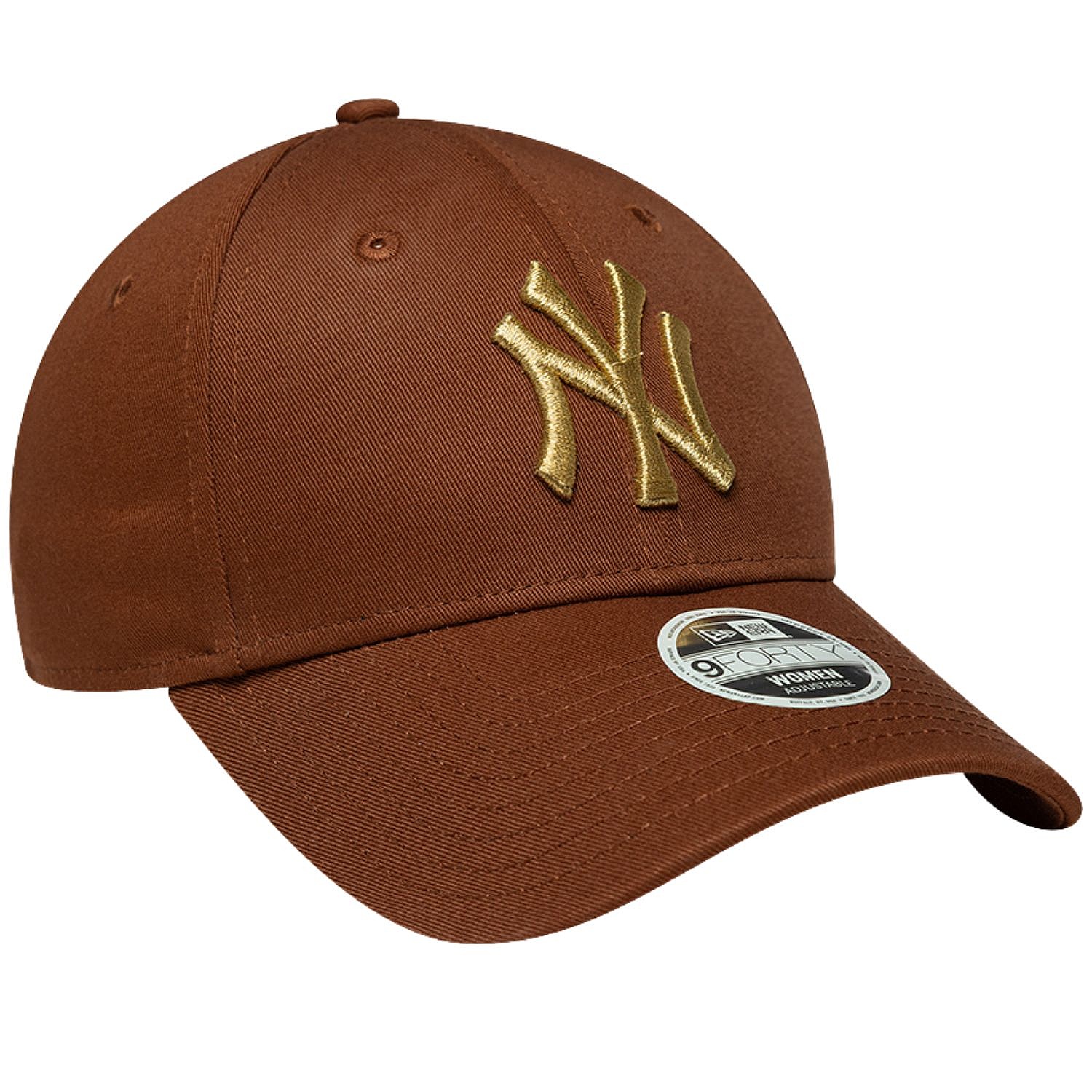 šiltovka New Era 9FO Metallic Logo MLB New York Yankees - Deep Auburn/Metallic Gold - women´s
