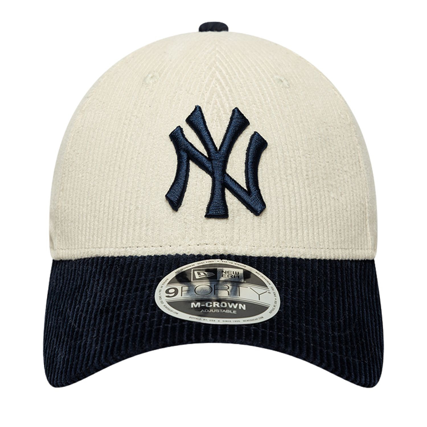 šiltovka New Era 9FO M-Crown Cord MLB New York Yankees - Light Cream/Navy - men´s