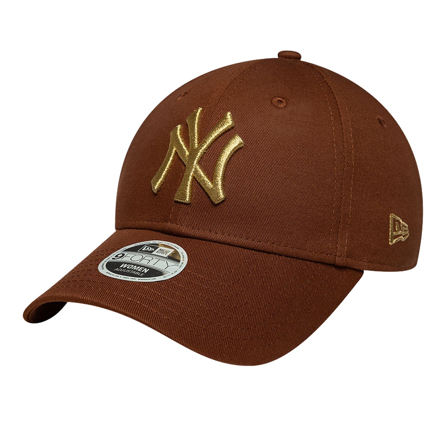 šiltovka New Era 9FO Metallic Logo MLB New York Yankees - Deep Auburn/Metallic Gold - women´s