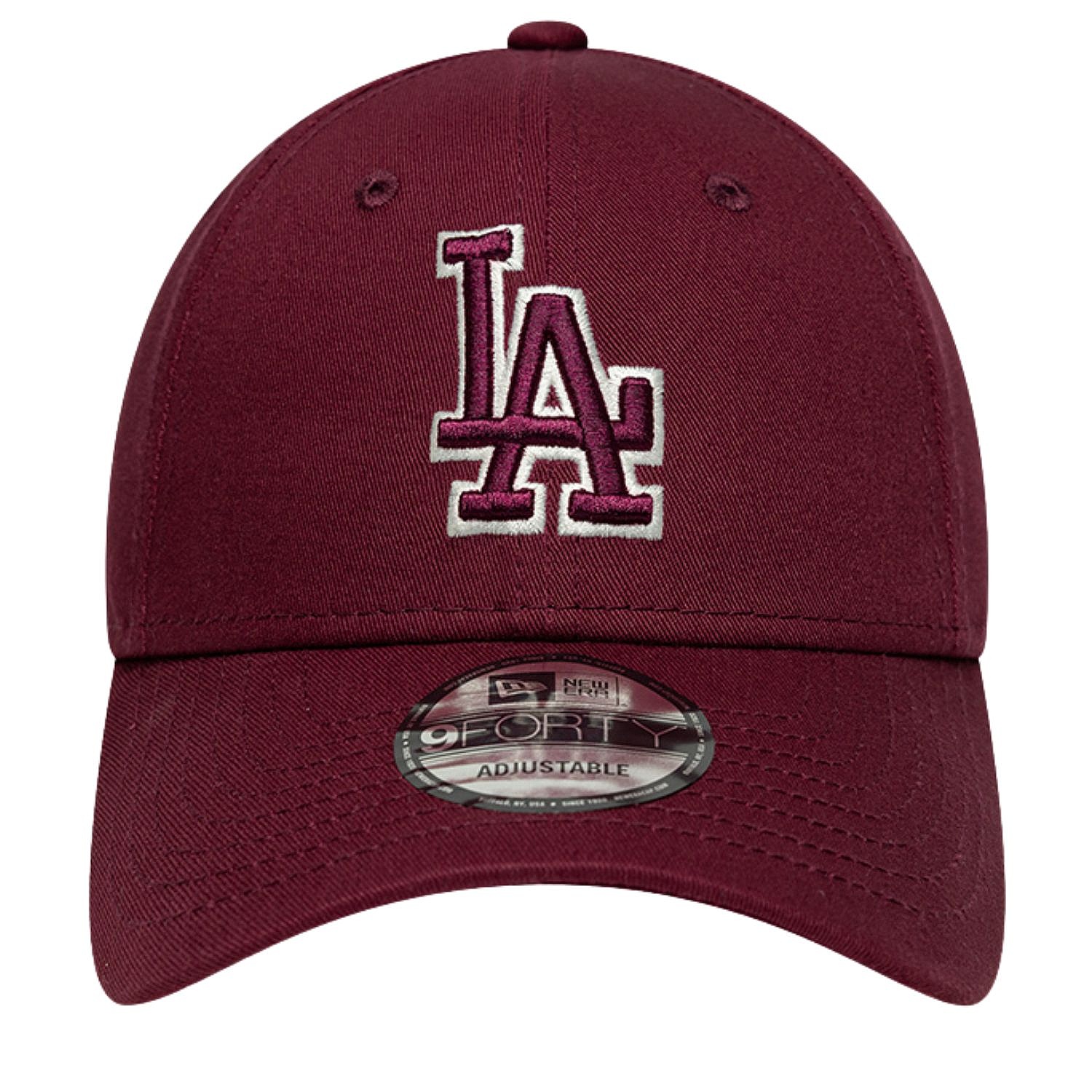 šiltovka New Era 9FO Team Outline MLB Los Angeles Dodgers - Frosted Burgundy/Light Cream - men´s