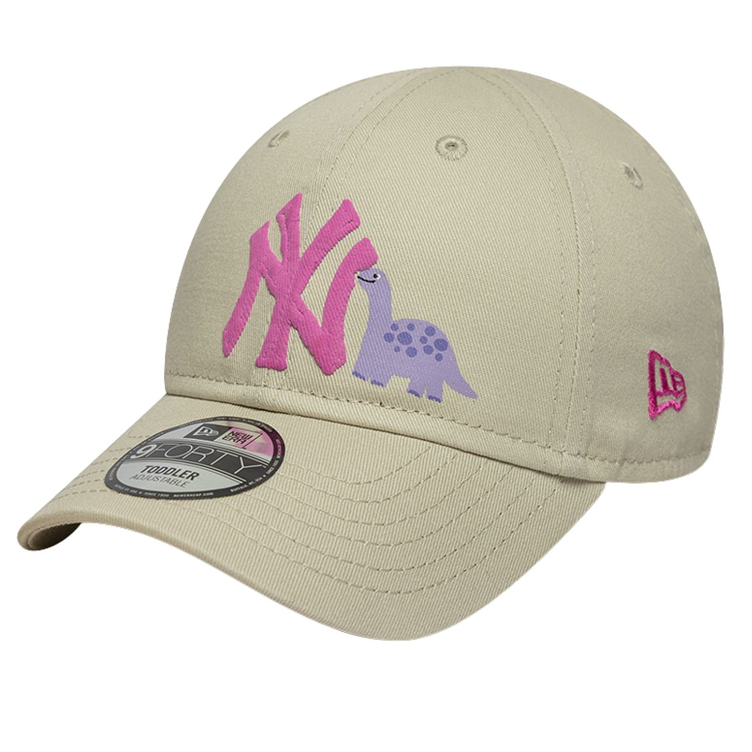 casquette New Era 9FO Dino Icon MLB New York Yankees Toddler - Stone/Electric Fuchsia - kid´s