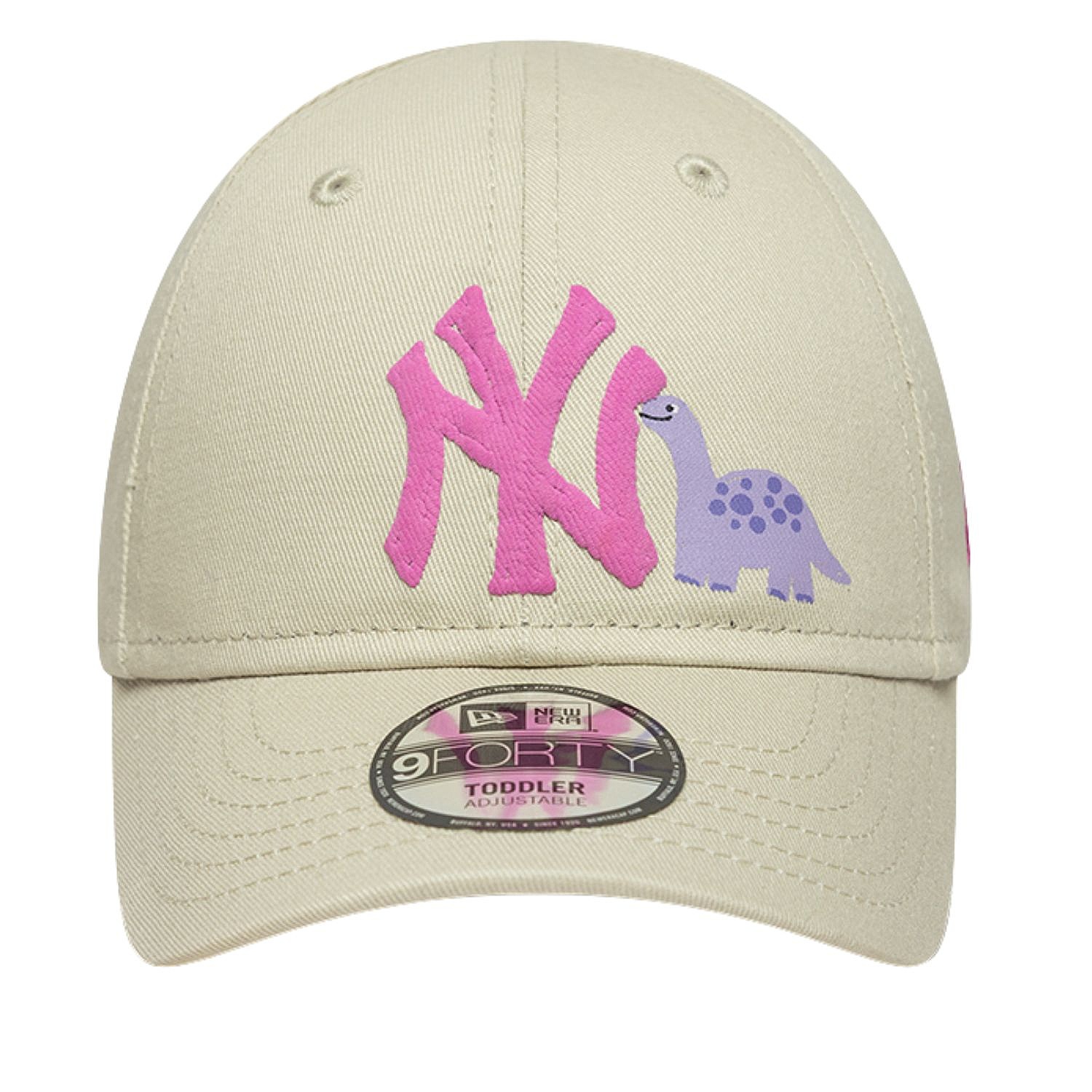 casquette New Era 9FO Dino Icon MLB New York Yankees Toddler - Stone/Electric Fuchsia - kid´s