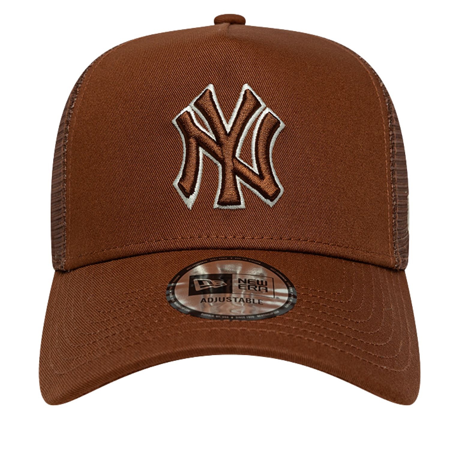 šiltovka New Era 9FO AF Outline Trucker MLB New York Yankees - Deep Auburn/Light Cream - men´s