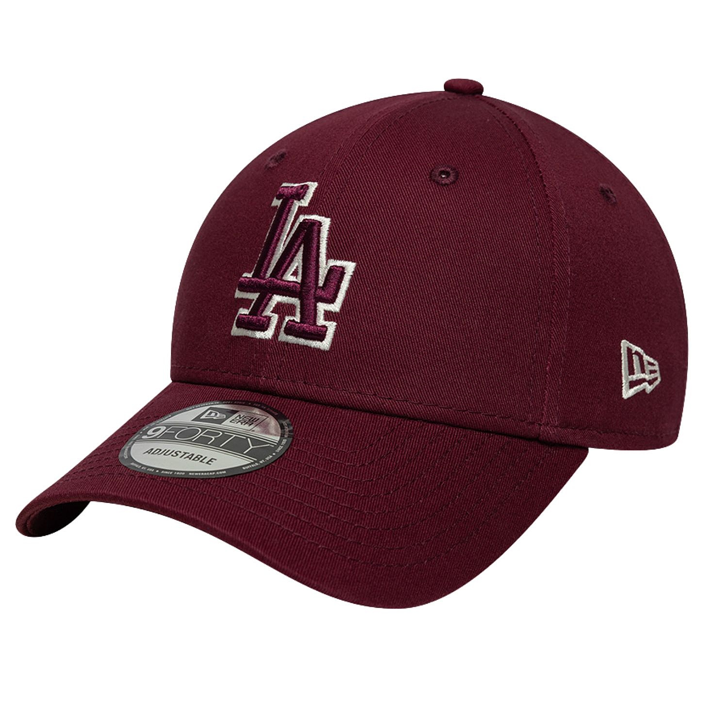 šiltovka New Era 9FO Team Outline MLB Los Angeles Dodgers - Frosted Burgundy/Light Cream - men´s