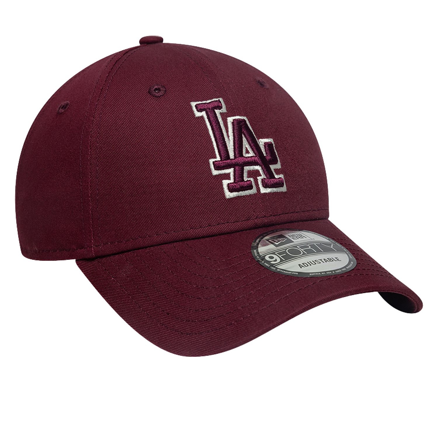 šiltovka New Era 9FO Team Outline MLB Los Angeles Dodgers - Frosted Burgundy/Light Cream - men´s