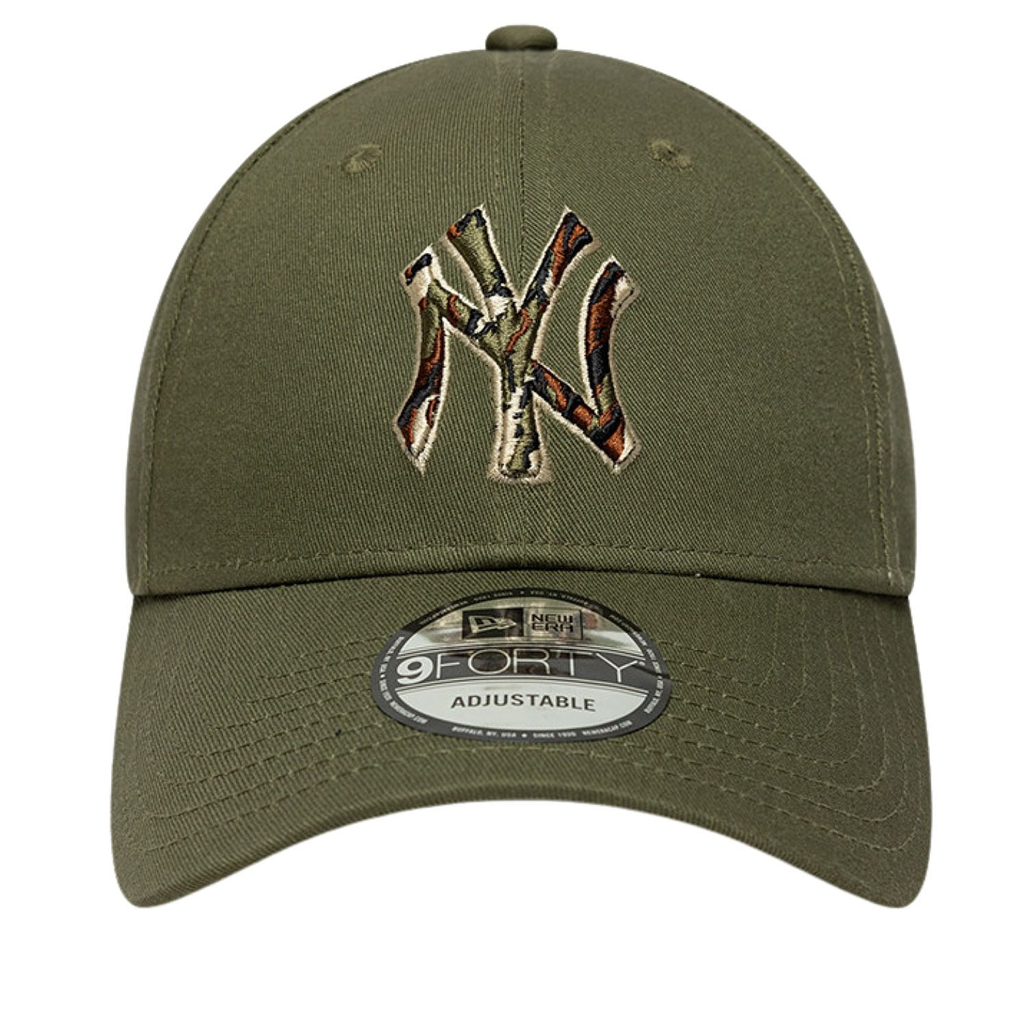 šiltovka New Era 9FO Outline Camo MLB New York Yankees - New Olive - men´s