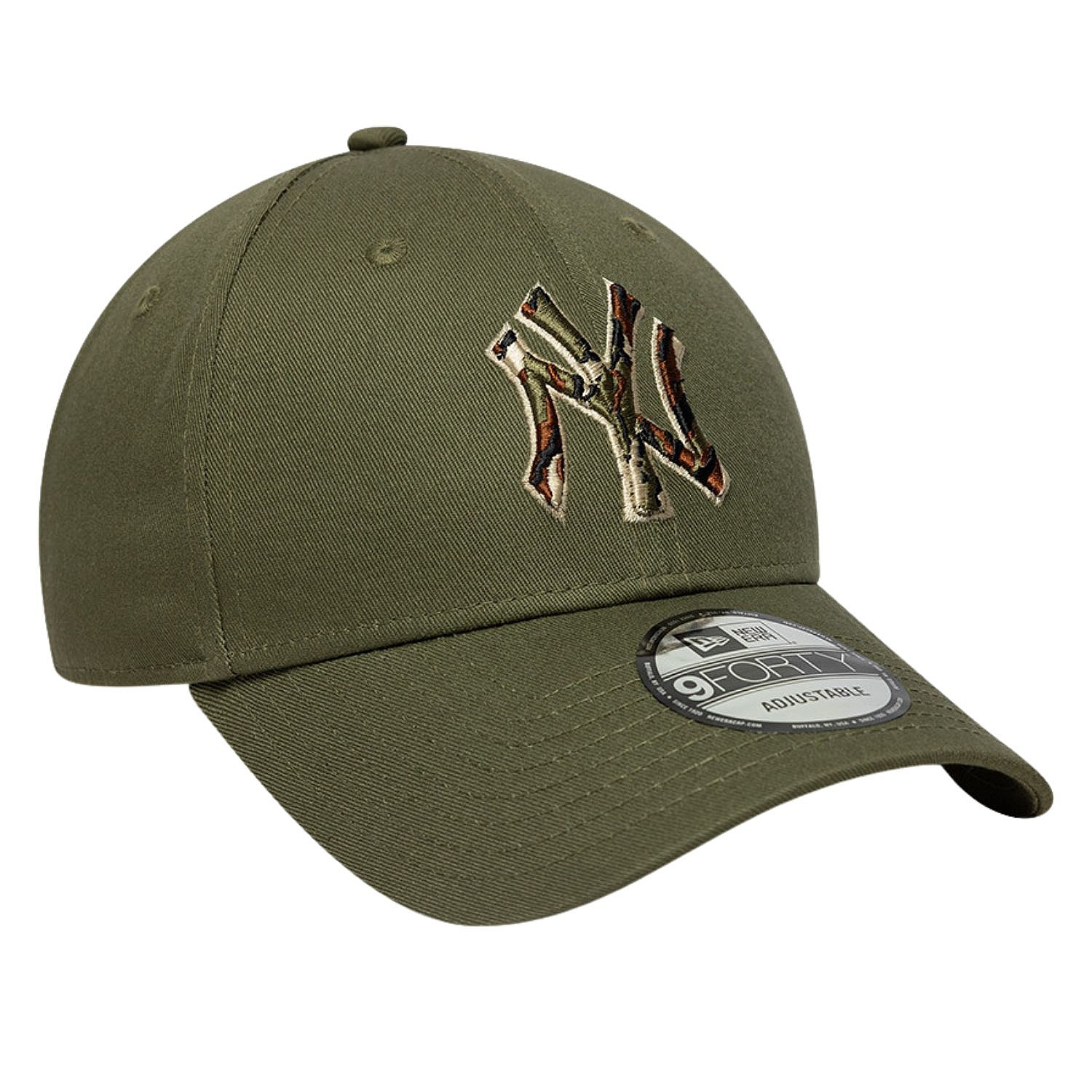 šiltovka New Era 9FO Outline Camo MLB New York Yankees - New Olive - men´s