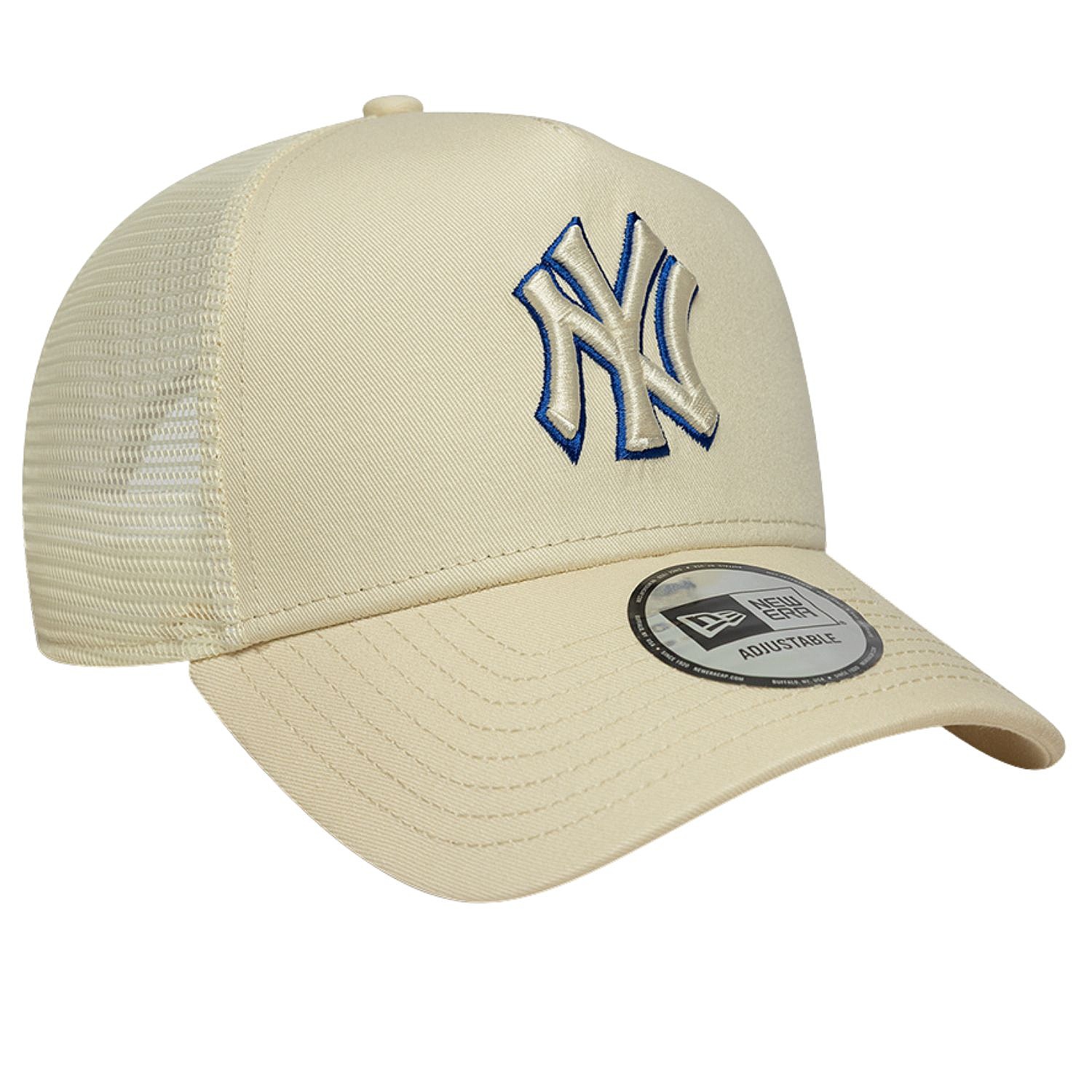 šiltovka New Era 9FO AF Outline Trucker MLB New York Yankees - Light Cream/Blue Bead - men´s
