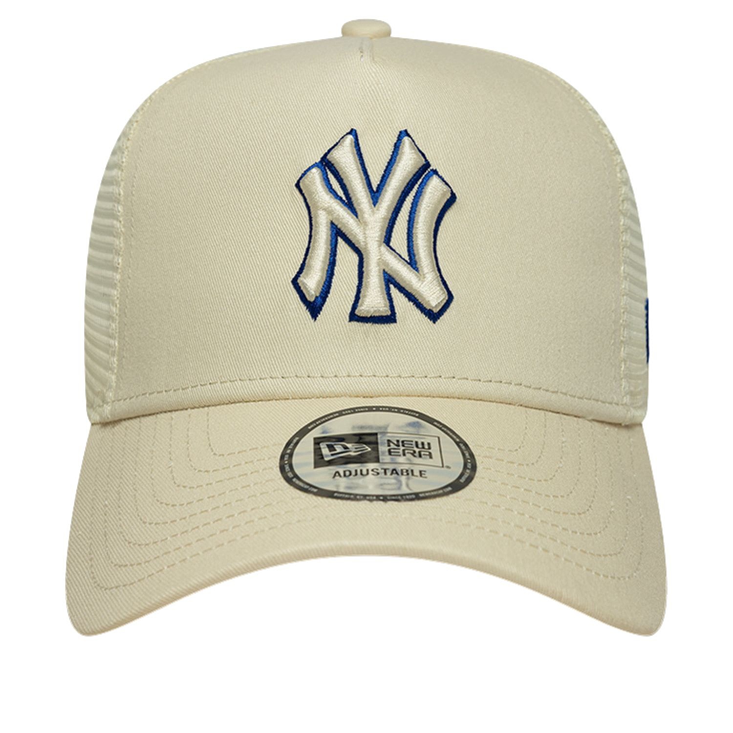 šiltovka New Era 9FO AF Outline Trucker MLB New York Yankees - Light Cream/Blue Bead - men´s
