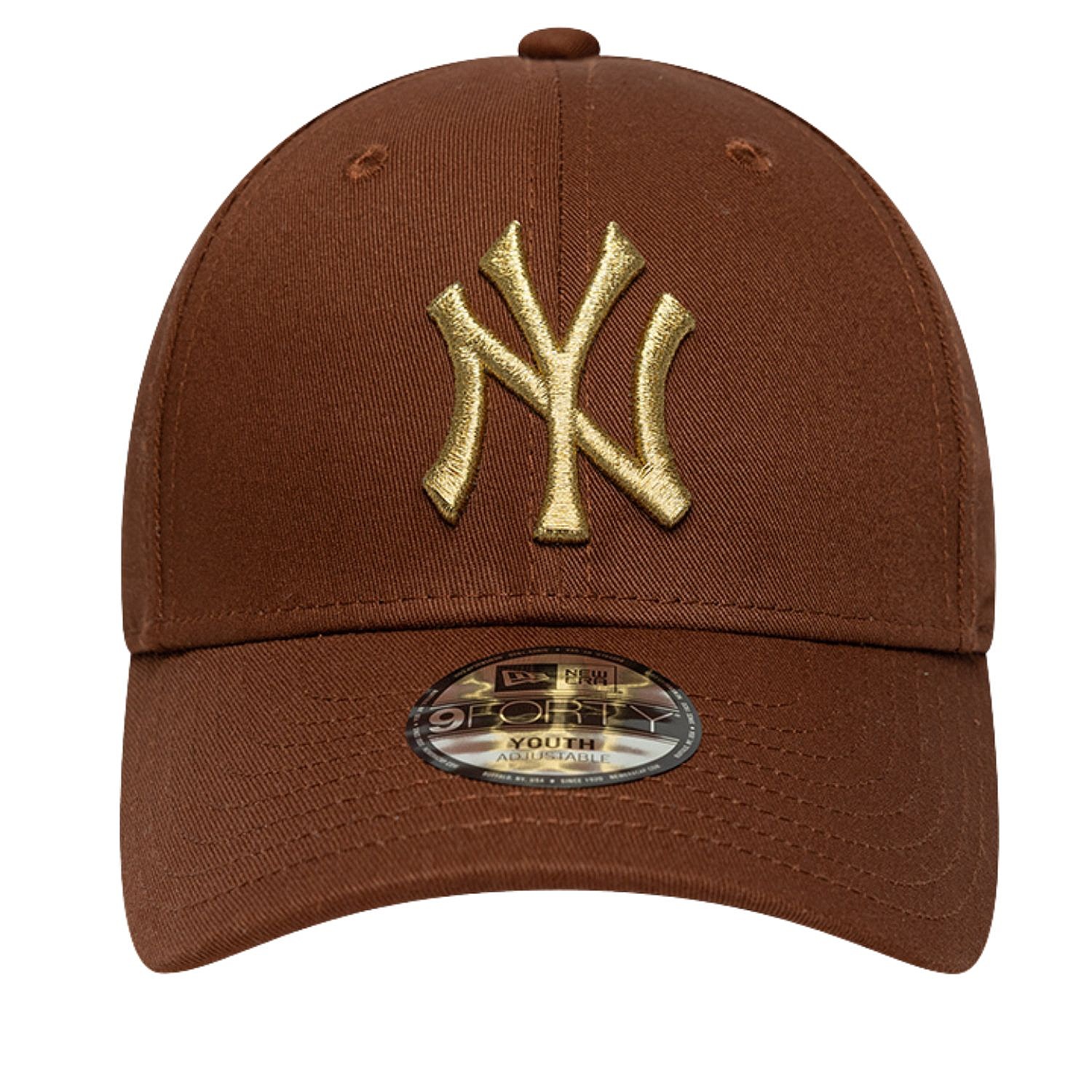 casquette New Era 9FO Metallic MLB New York Yankees Child - Deep Auburn/Metallic Gold - kid´s