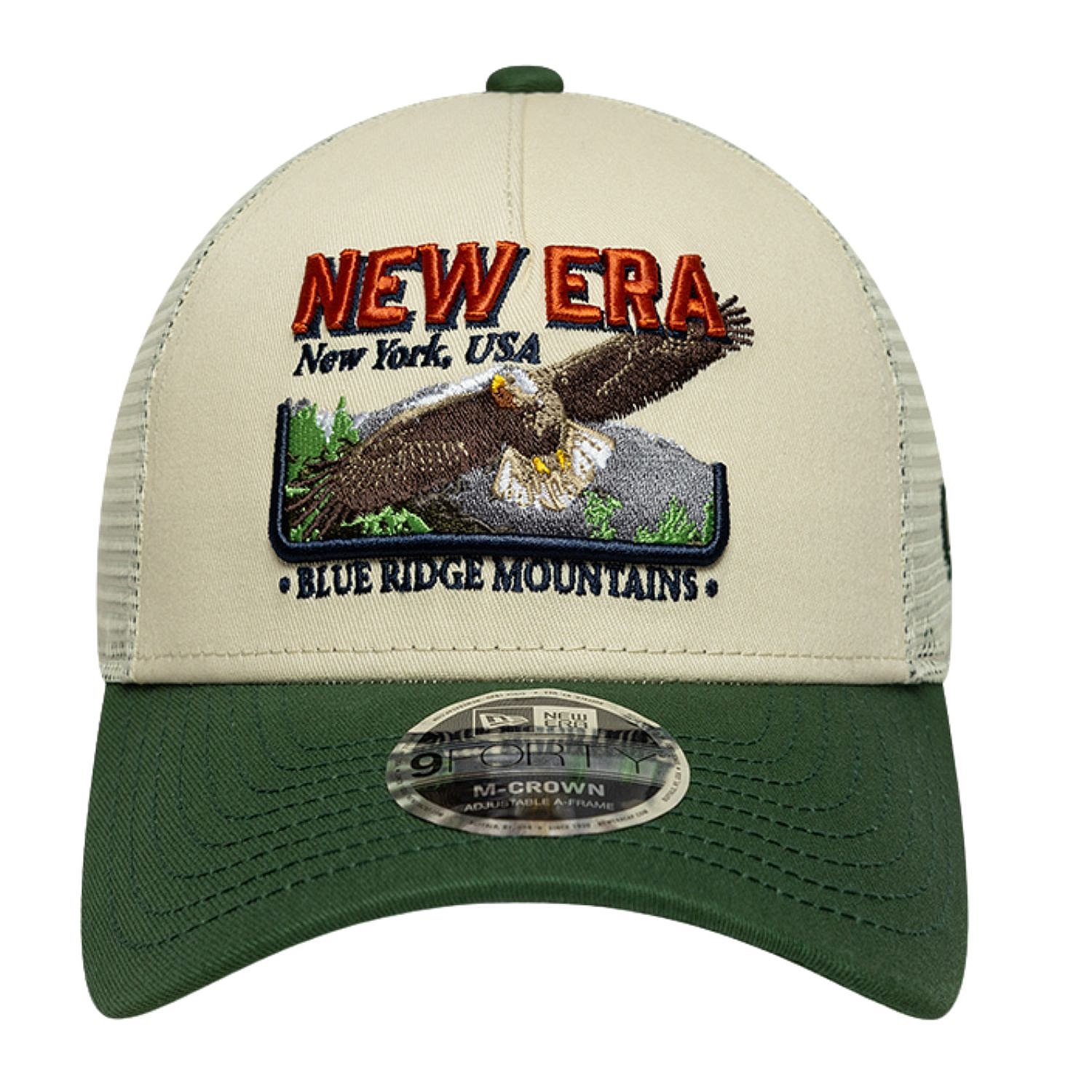 casquette New Era 9FO M-Crown AF Graphic Trucker Branded - Light Cream/Cilantro Green - men´s