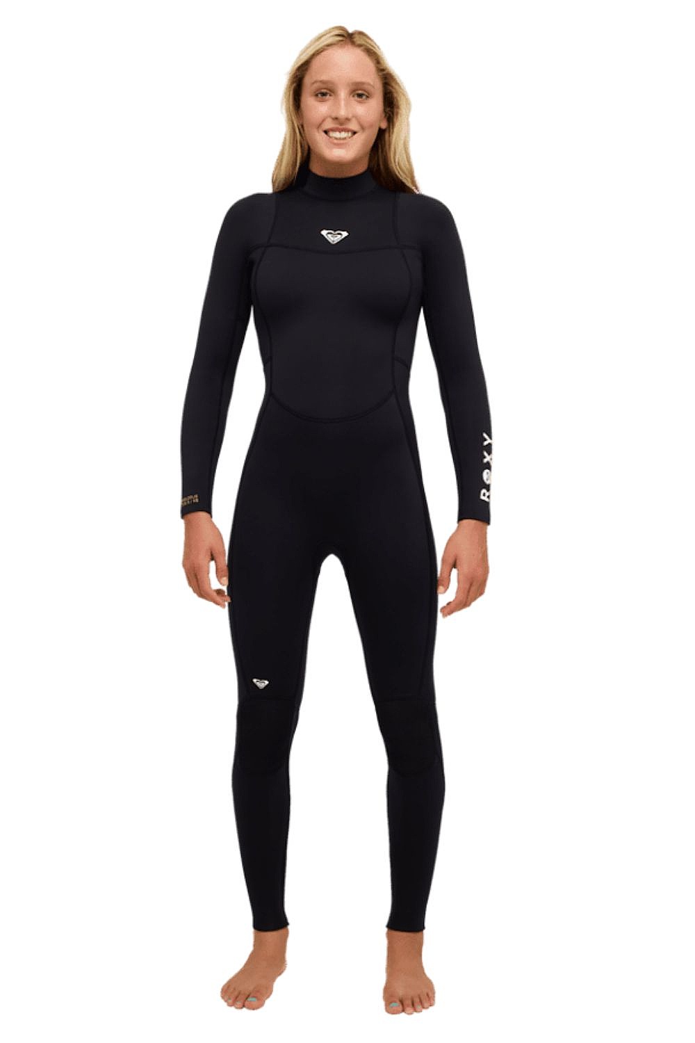 wet suit Roxy 3/2 SR School/Rental Back Zip FLT LS - BLK/Black - women´s