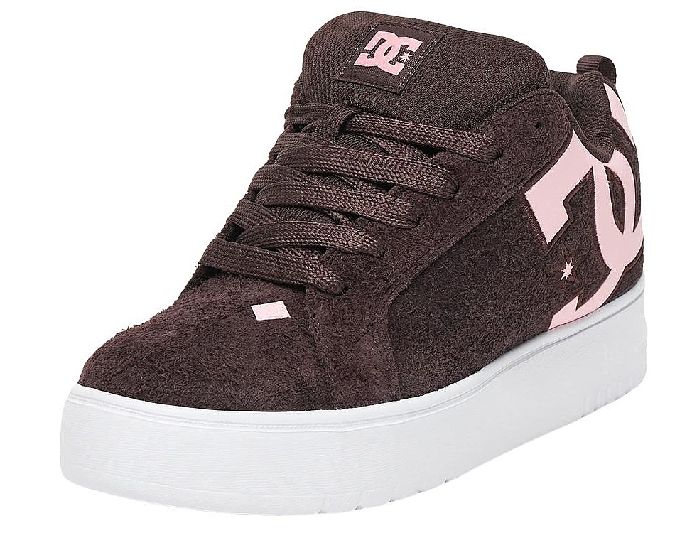 shoes DC Court Graffik Platform - Brown/Pink/White - women´s