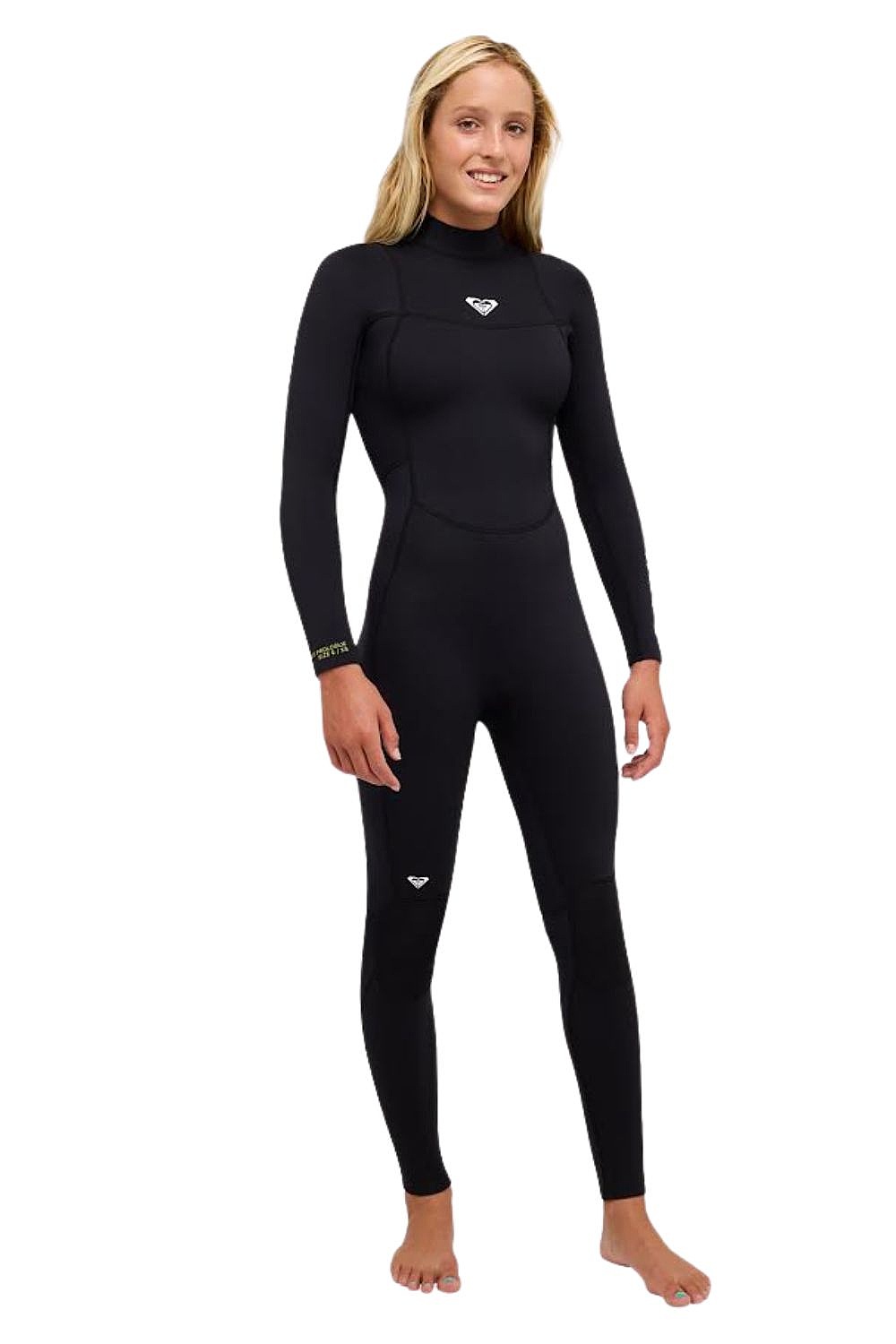 wet suit Roxy 3/2 SR School/Rental Back Zip FLT LS - BLK/Black - women´s