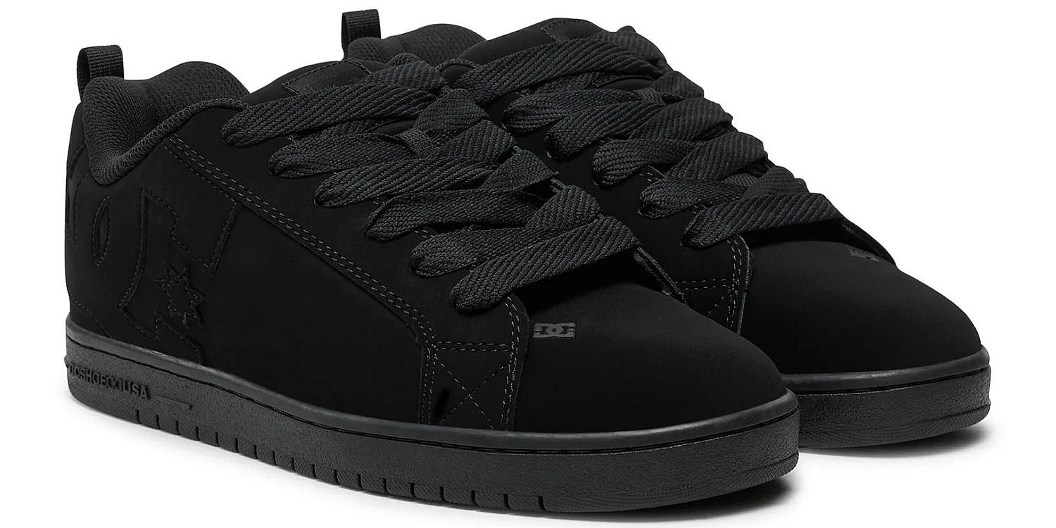 shoes DC Court Graffik - 3BK/Black/Black/Black - men´s