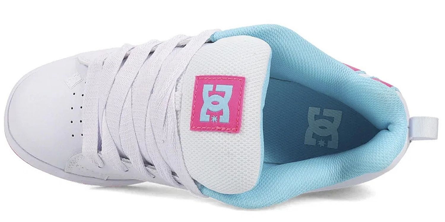 shoes DC Court Graffik - White/Crazy Pink/Blue - women´s
