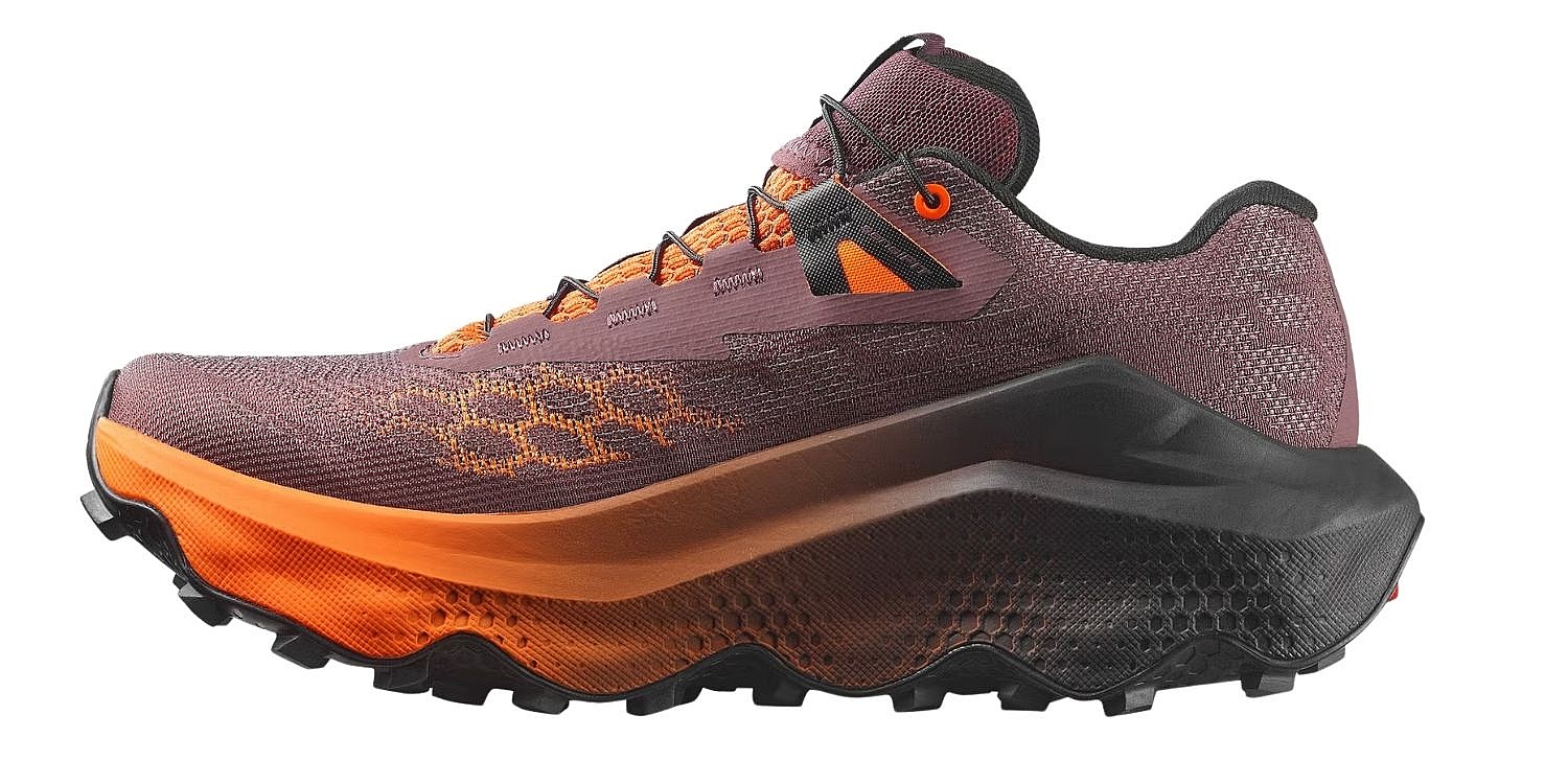 topánky Salomon Ultra Glide 4 W - Huckleberry/Black/Red Orange - women´s