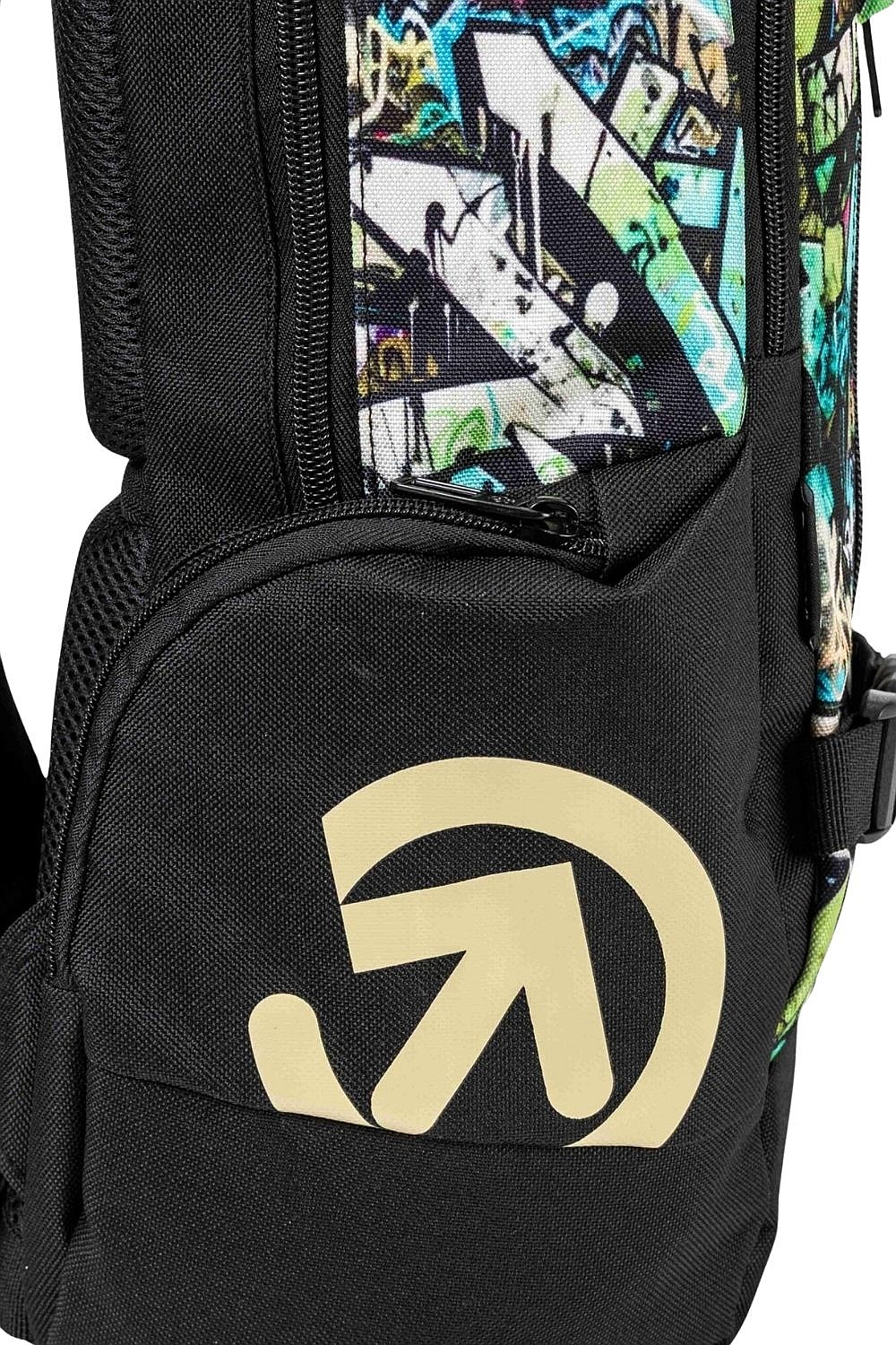 Rucksack Meatfly Basejumper - Green Graffity