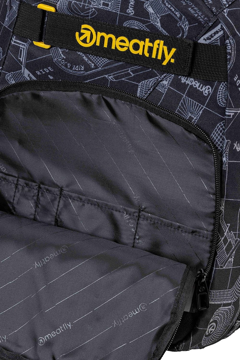plecak Meatfly Exile - Blueprint Black