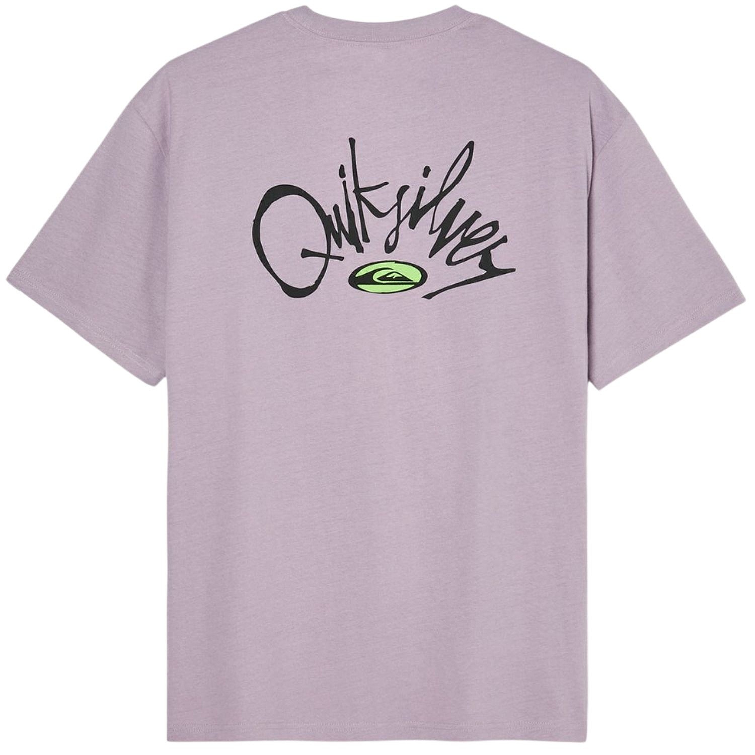 T-shirt Quiksilver Harbor - SKW0/Purple Ash - men´s