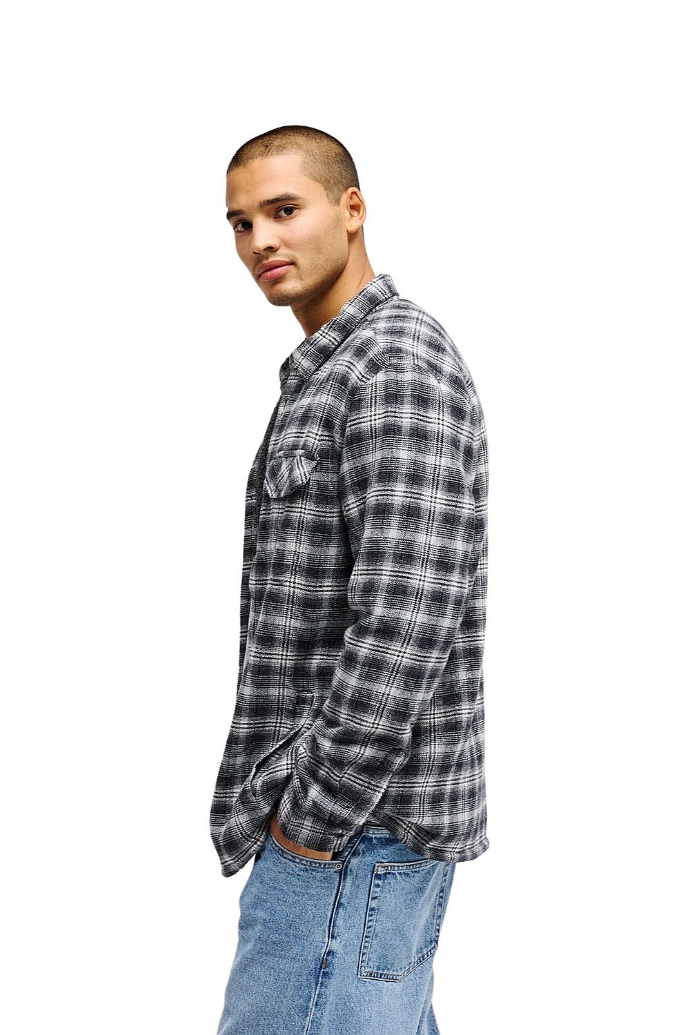 chemise Quiksilver Venture Sherpa LS - KVJ1/Black Venture - men´s