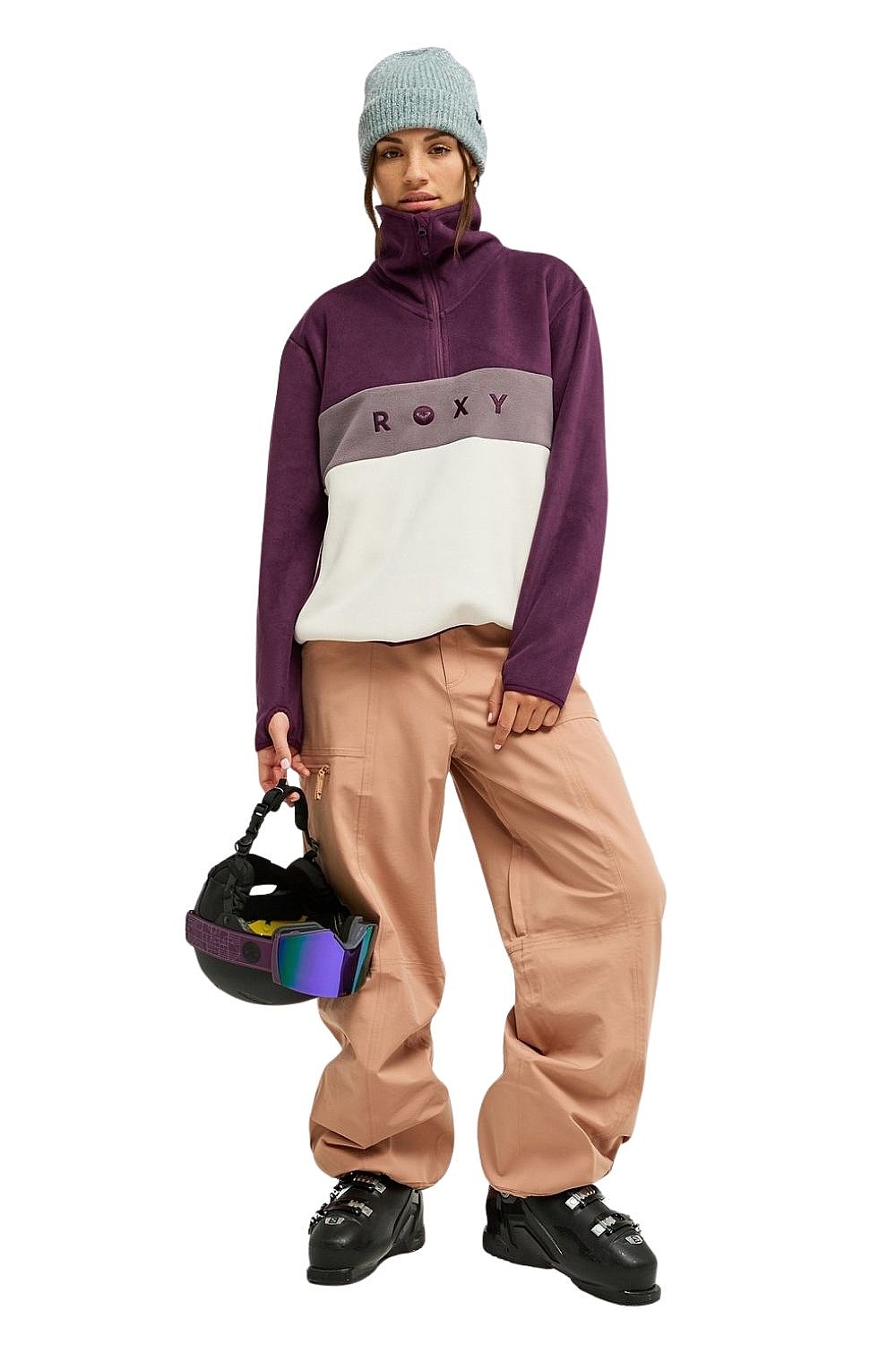 sweat-shirt Roxy Icedrift Layer - PSJ0/Blackberry Wine - women´s