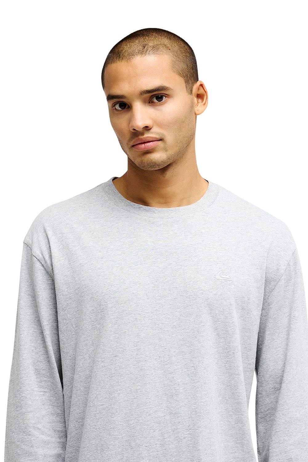 T-shirt Quiksilver Salt Water LS - SJSH/Light Grey Heather - men´s