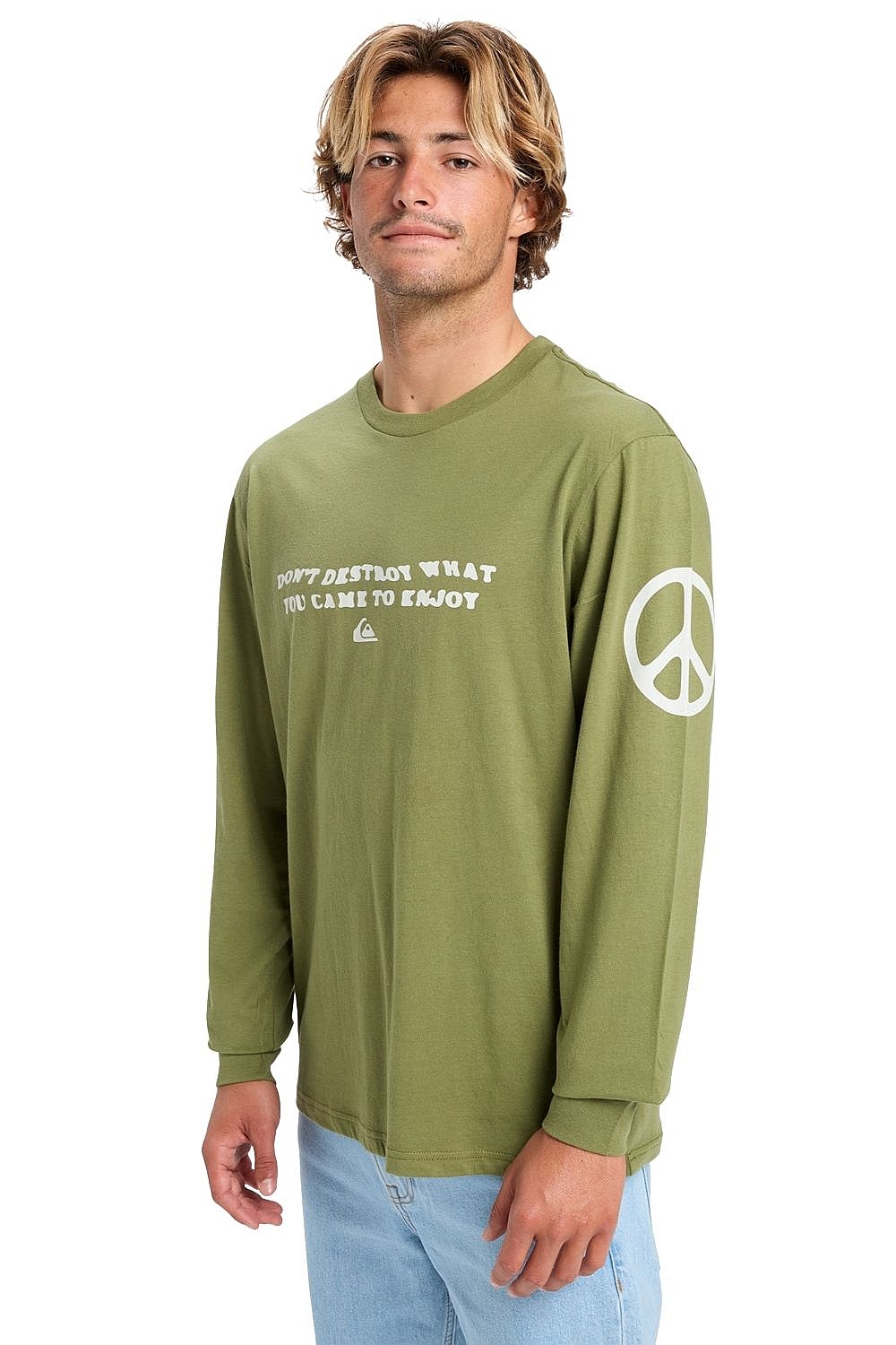 T-shirt Quiksilver Ev Cold Ways LS - GNG0/Loden Green - men´s