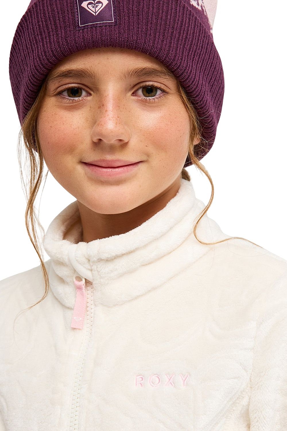 sweat-shirt Roxy Igloo Zip - WCF0/Whisper White - girl´s