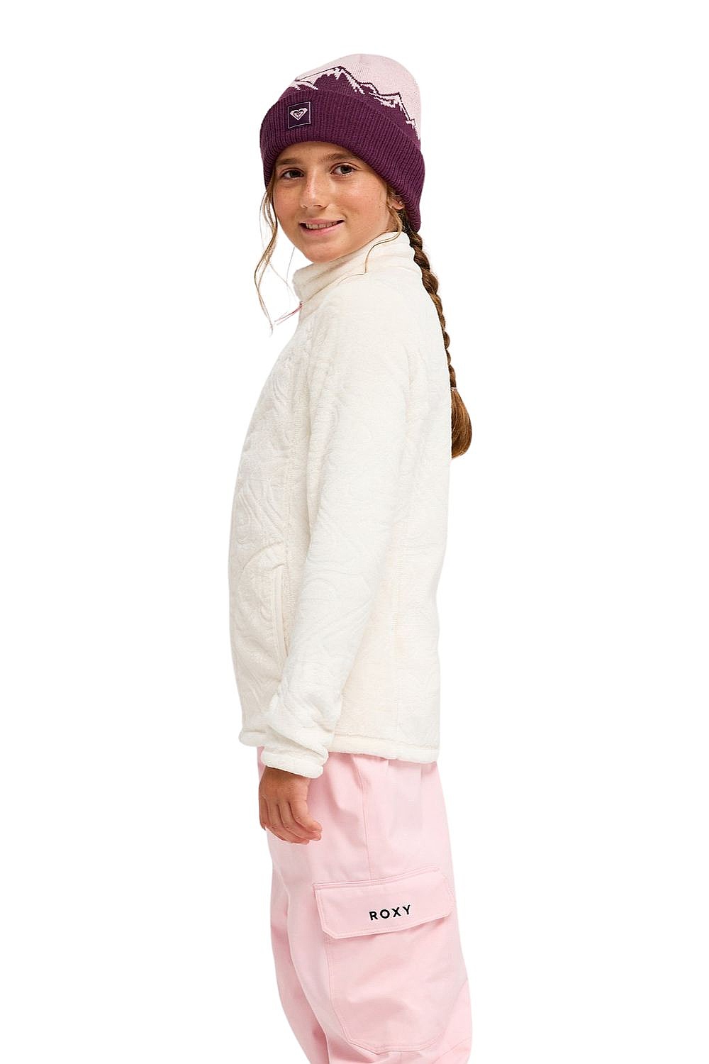 sweat-shirt Roxy Igloo Zip - WCF0/Whisper White - girl´s