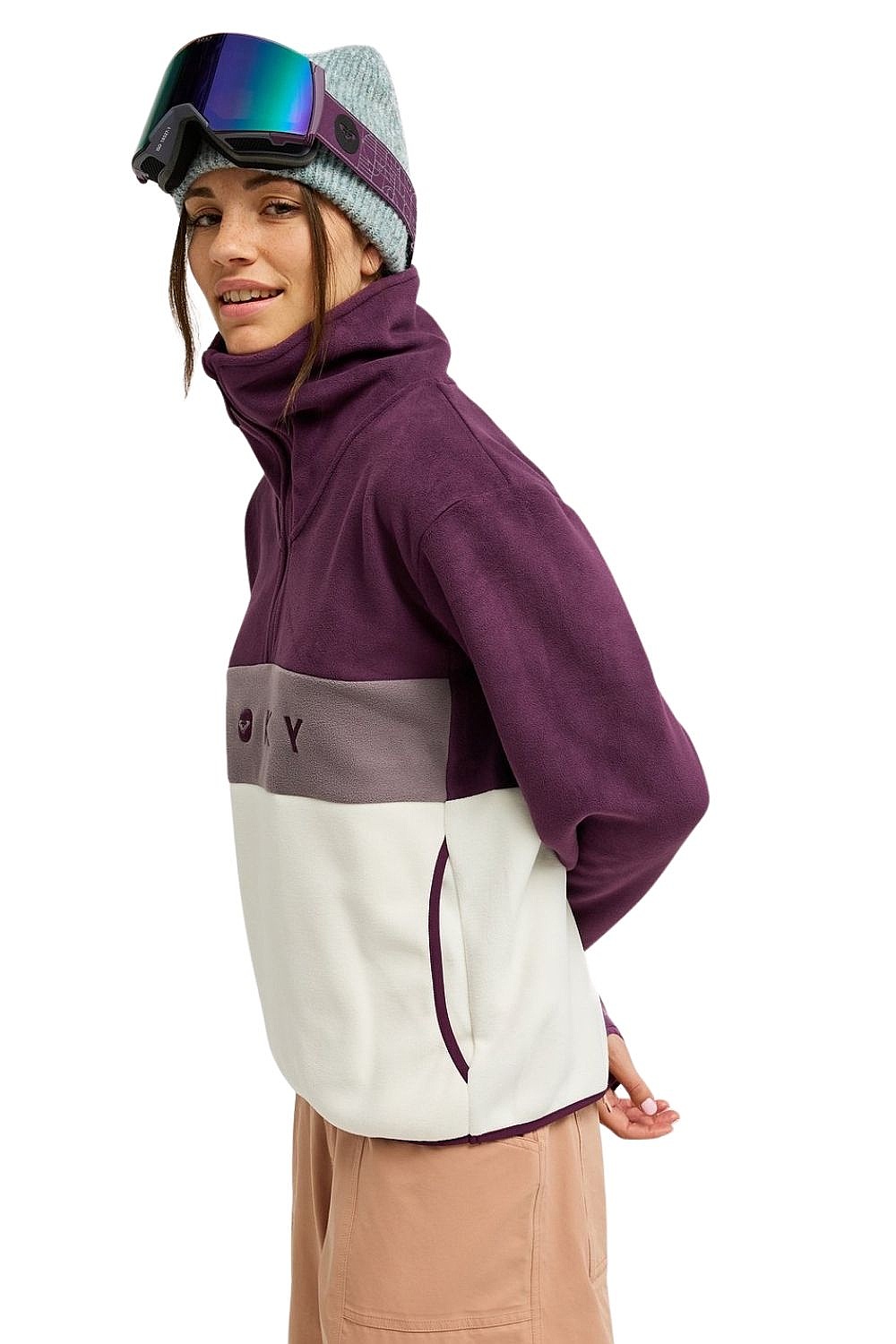 sweat-shirt Roxy Icedrift Layer - PSJ0/Blackberry Wine - women´s