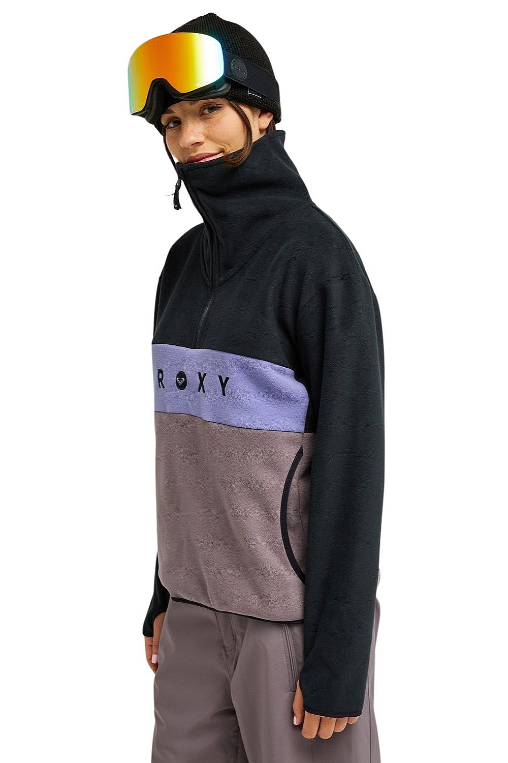 sweat-shirt Roxy Icedrift Layer - KVJ0/True Black - women´s