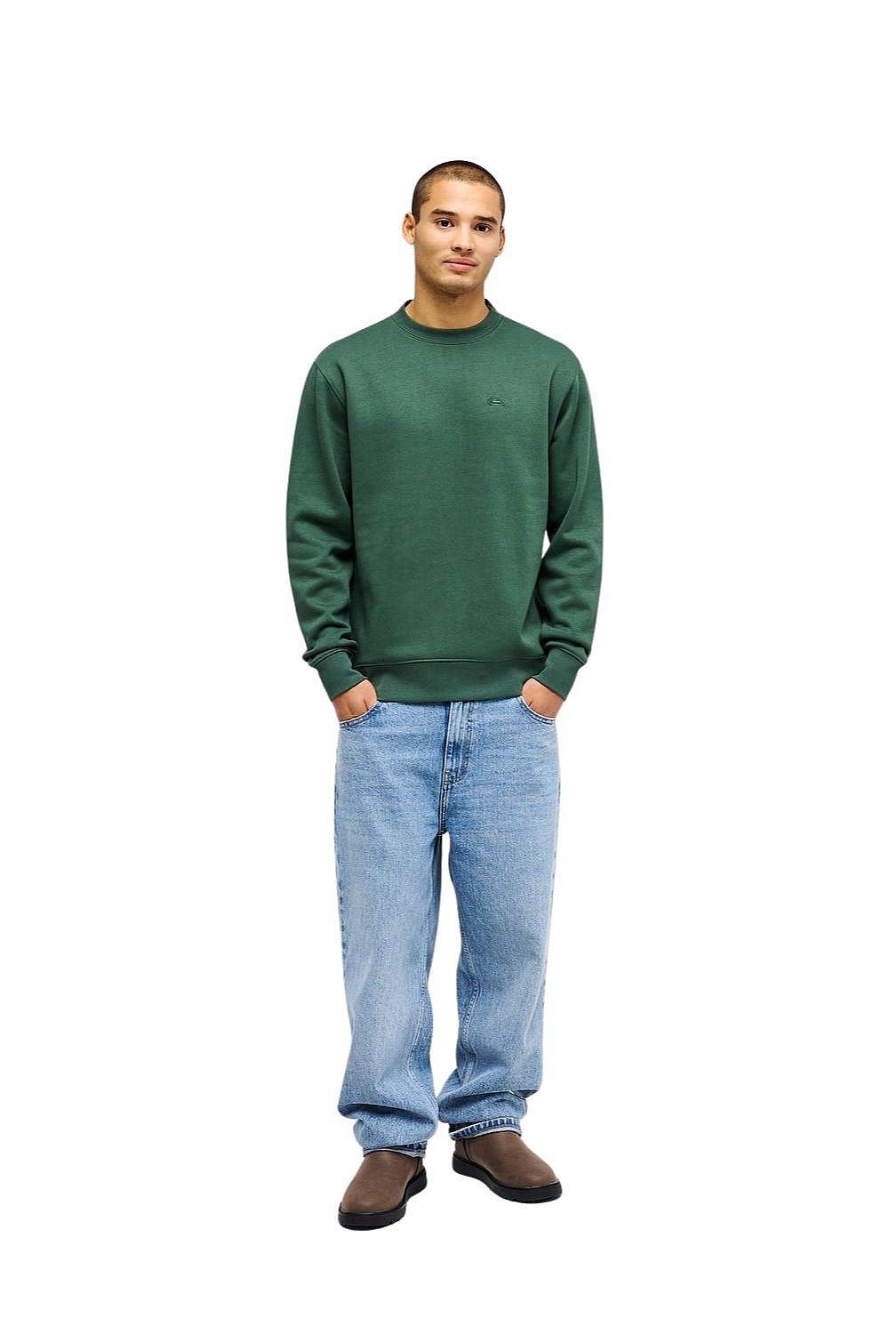 sweat-shirt Quiksilver Salt Water Crew - GRT0/Forest - men´s
