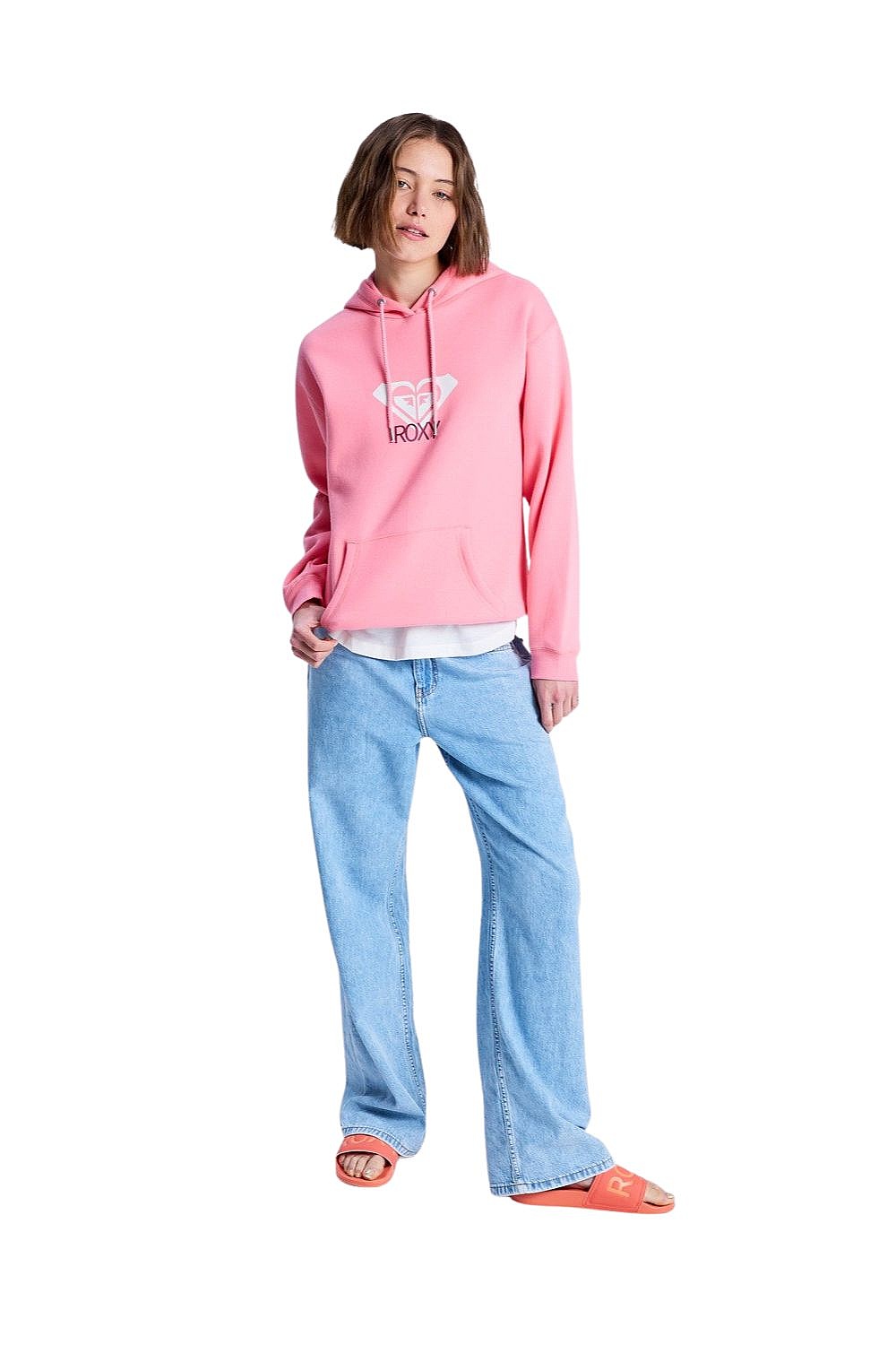 sweat-shirt Roxy VL Surf Stoked Hoodie Brushed - MLD0/Honey Suckle - women´s