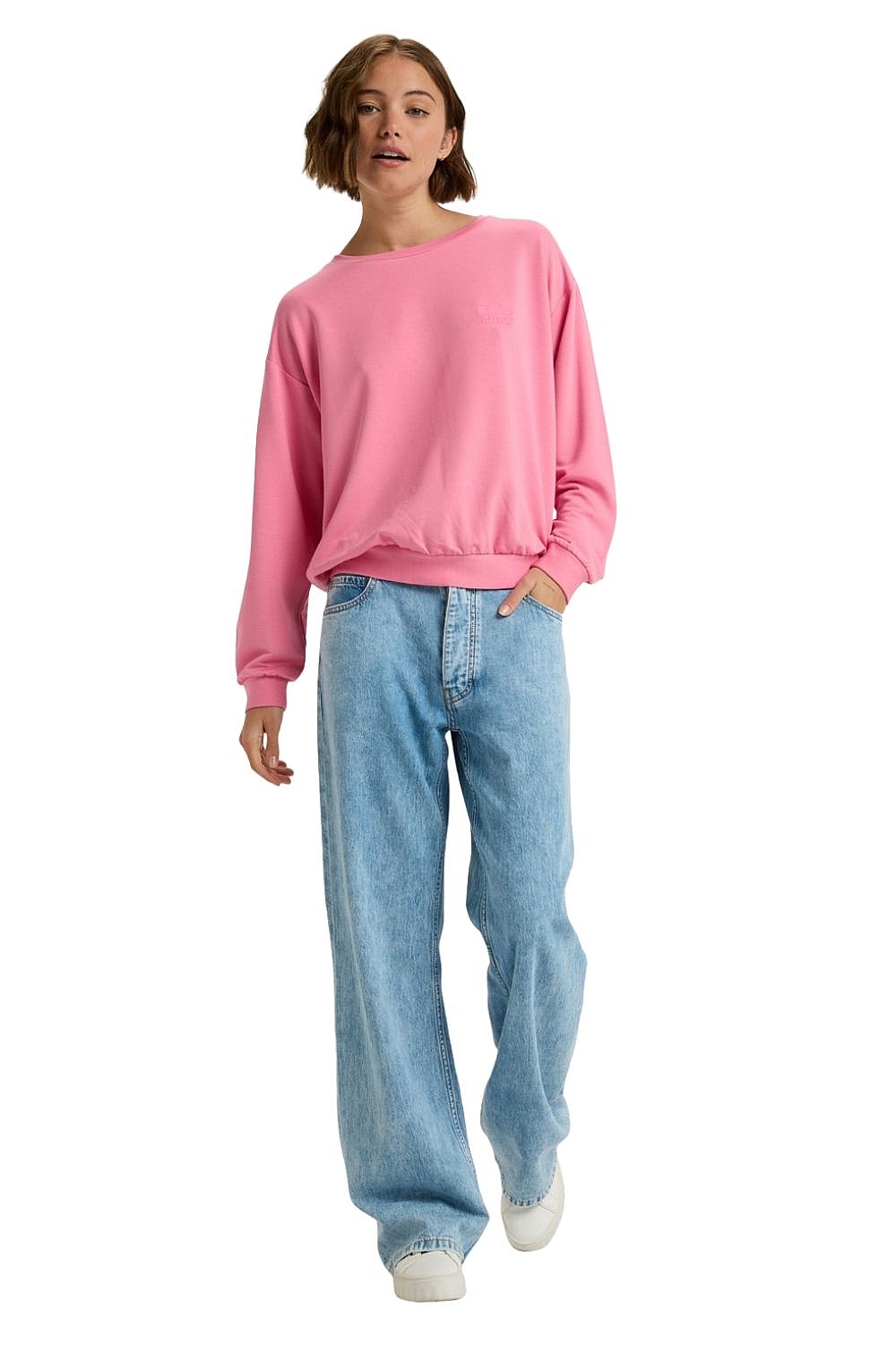 sweat-shirt Roxy Surfing By Moonlight - MLB0/Pink Cosmos - women´s