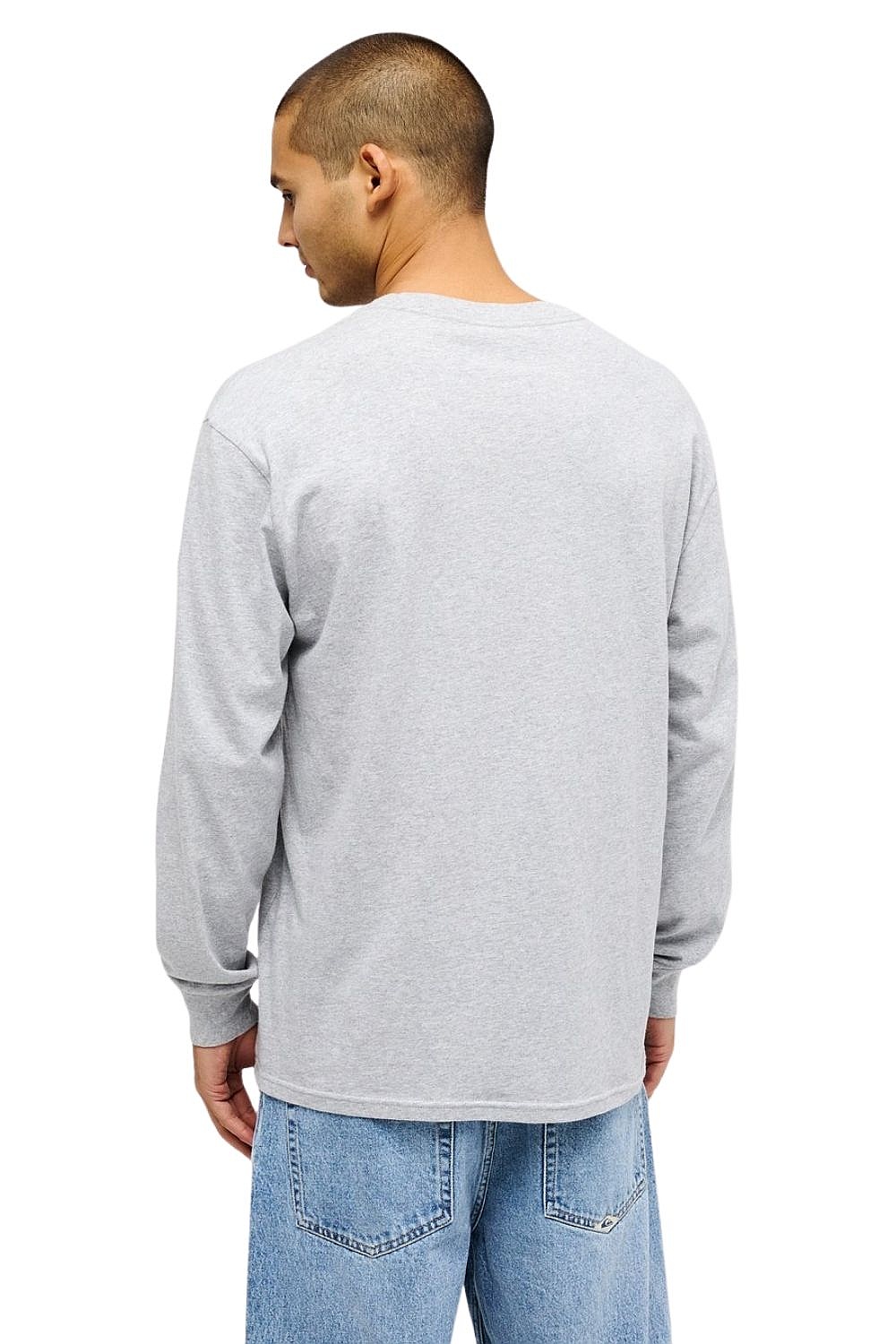 T-shirt Quiksilver Salt Water LS - SJSH/Light Grey Heather - men´s