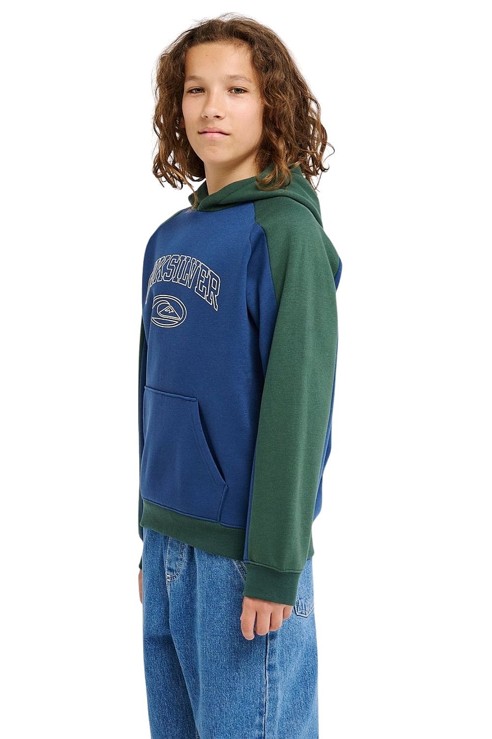 sweat-shirt Quiksilver No Teacher Hoodie - BRQ0/Dark Denim - boy´s