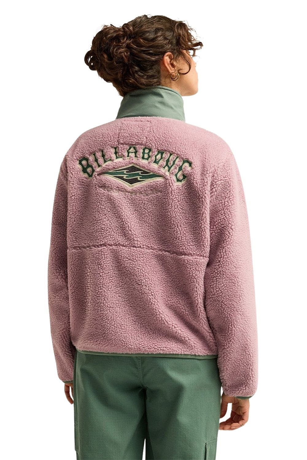 sweatshirt Billabong Mountain Life Zip - BGG0/Sea Fog - women´s